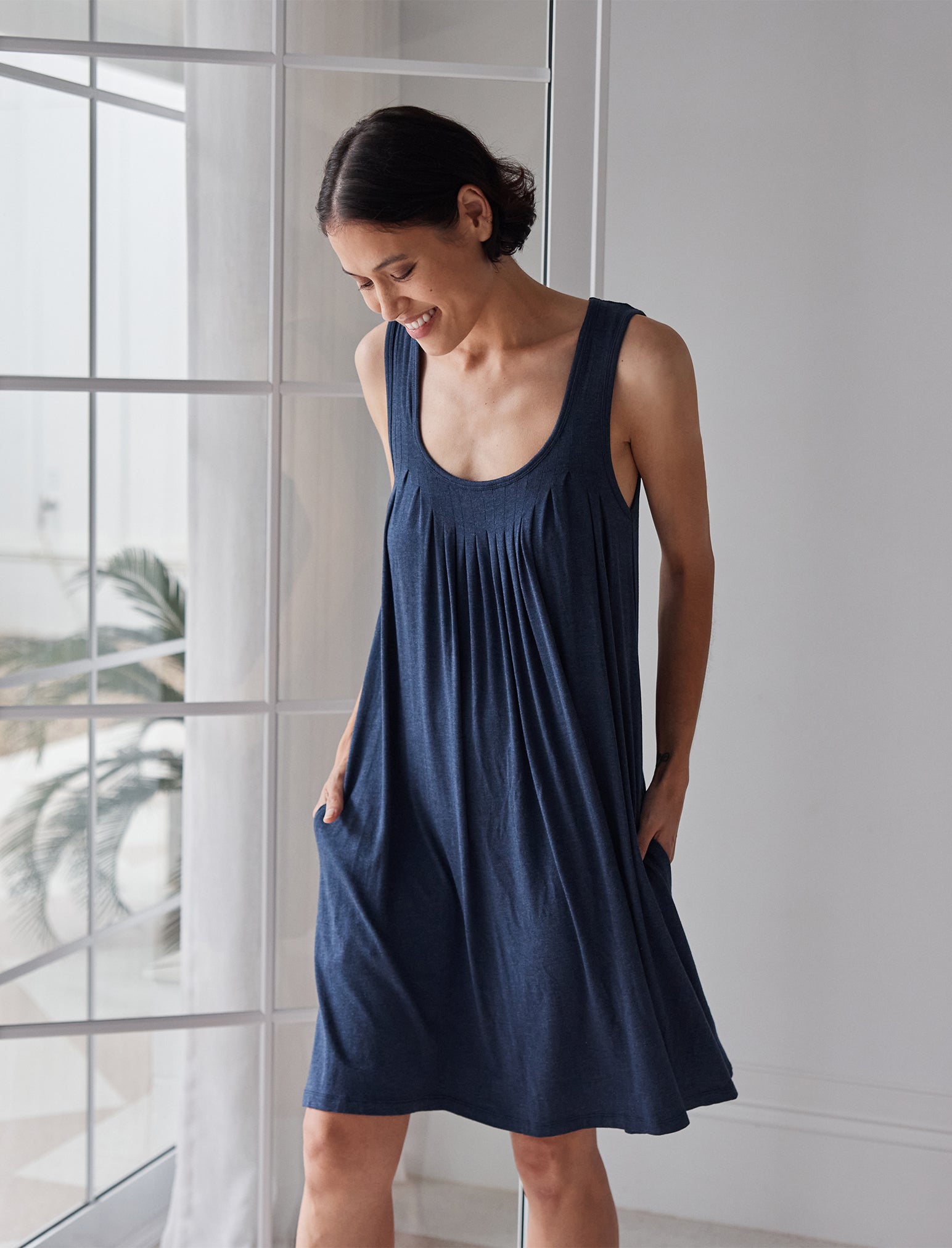 Kate Modal Soft Pleat Front Nightgown