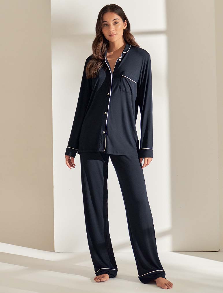 Papinelle  Modal Soft Kate Full Length PJ in Black – Papinelle