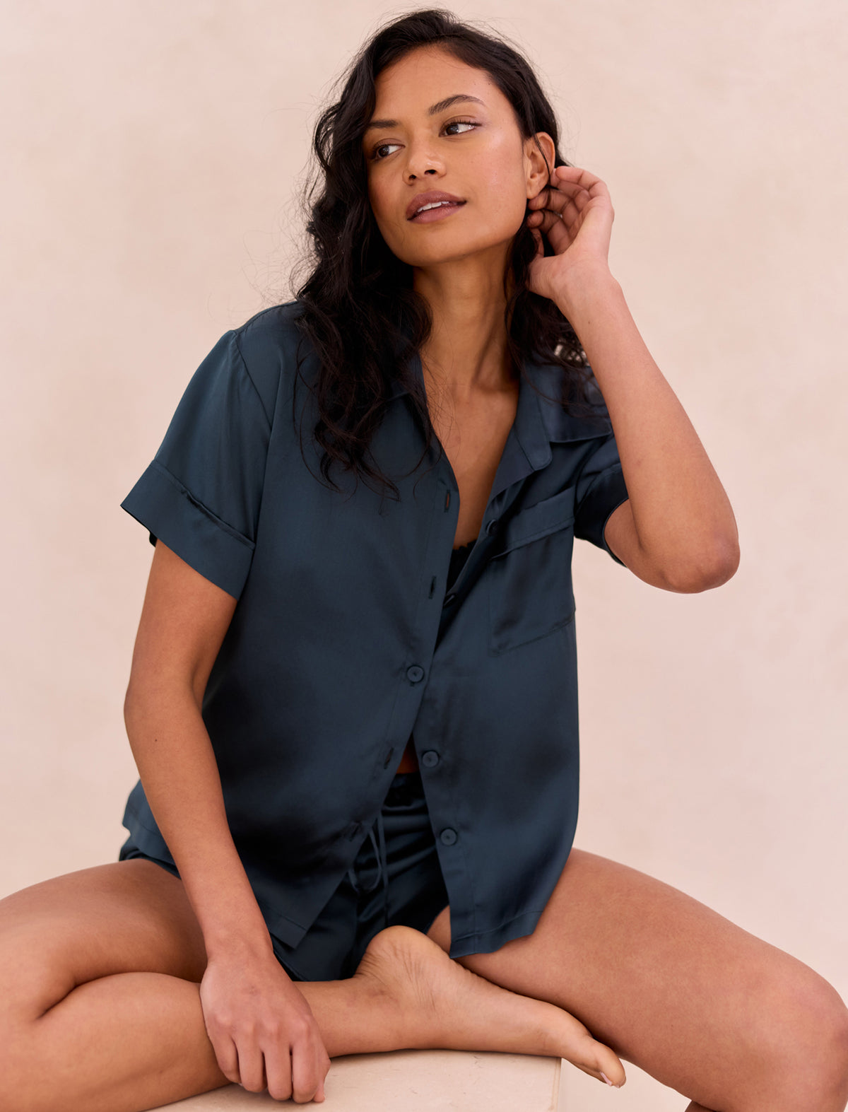 Audrey Washable Silk Boxer PJ Set