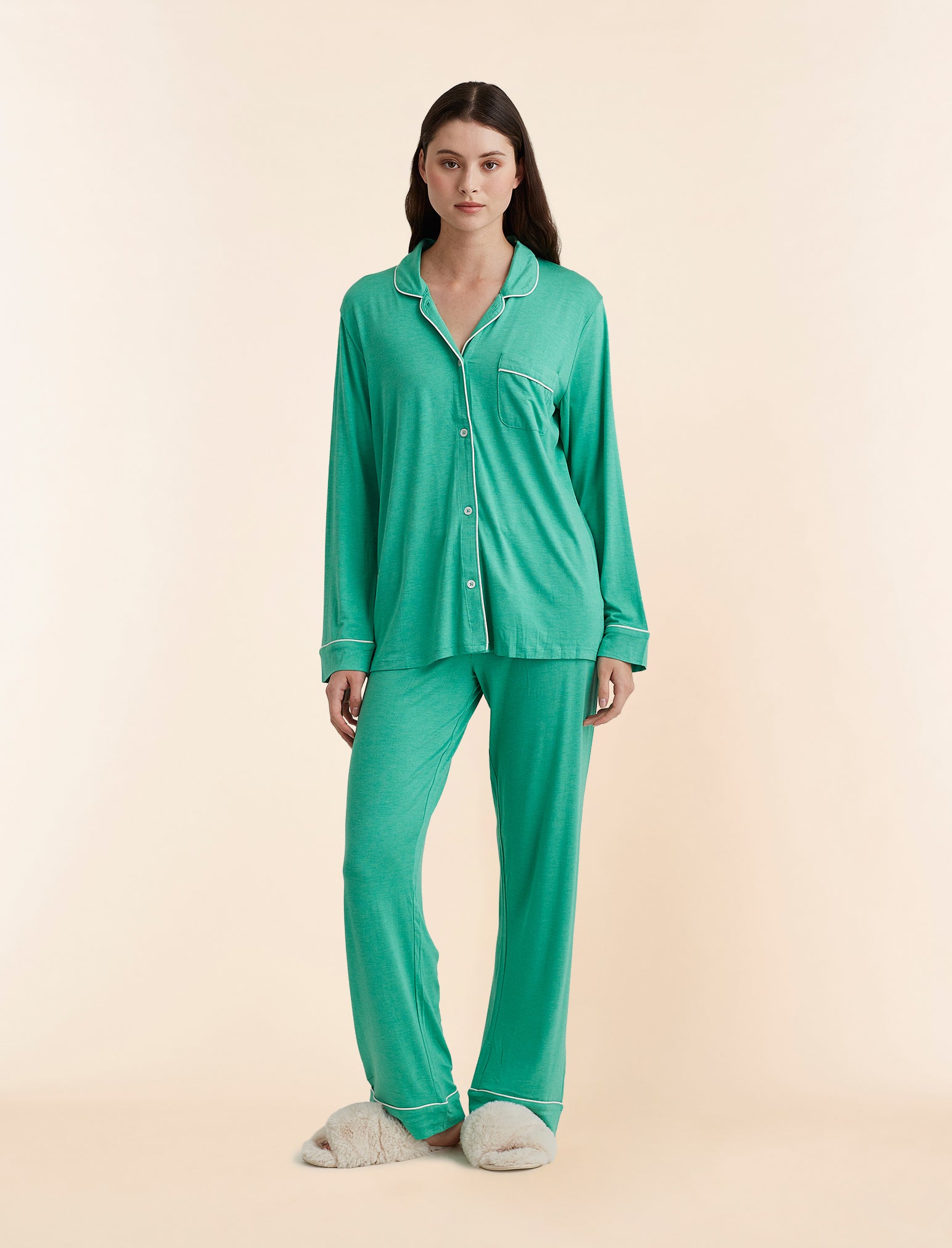 Kate Modal Soft Full Length PJ Set