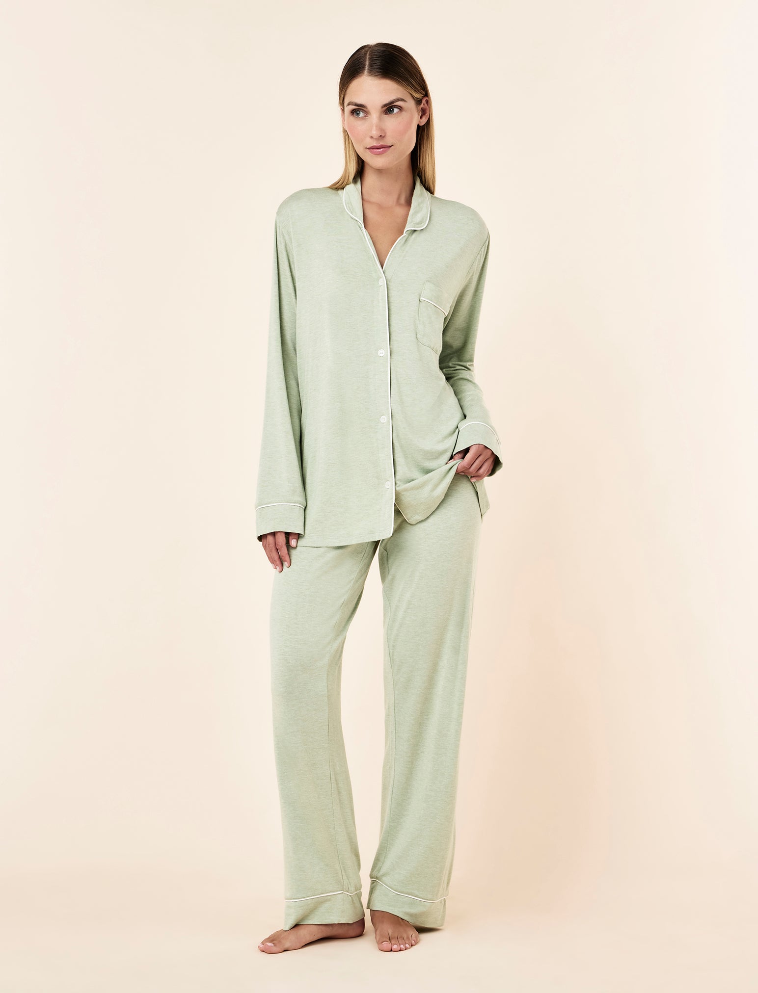 Kate Modal Soft Full Length PJ Set