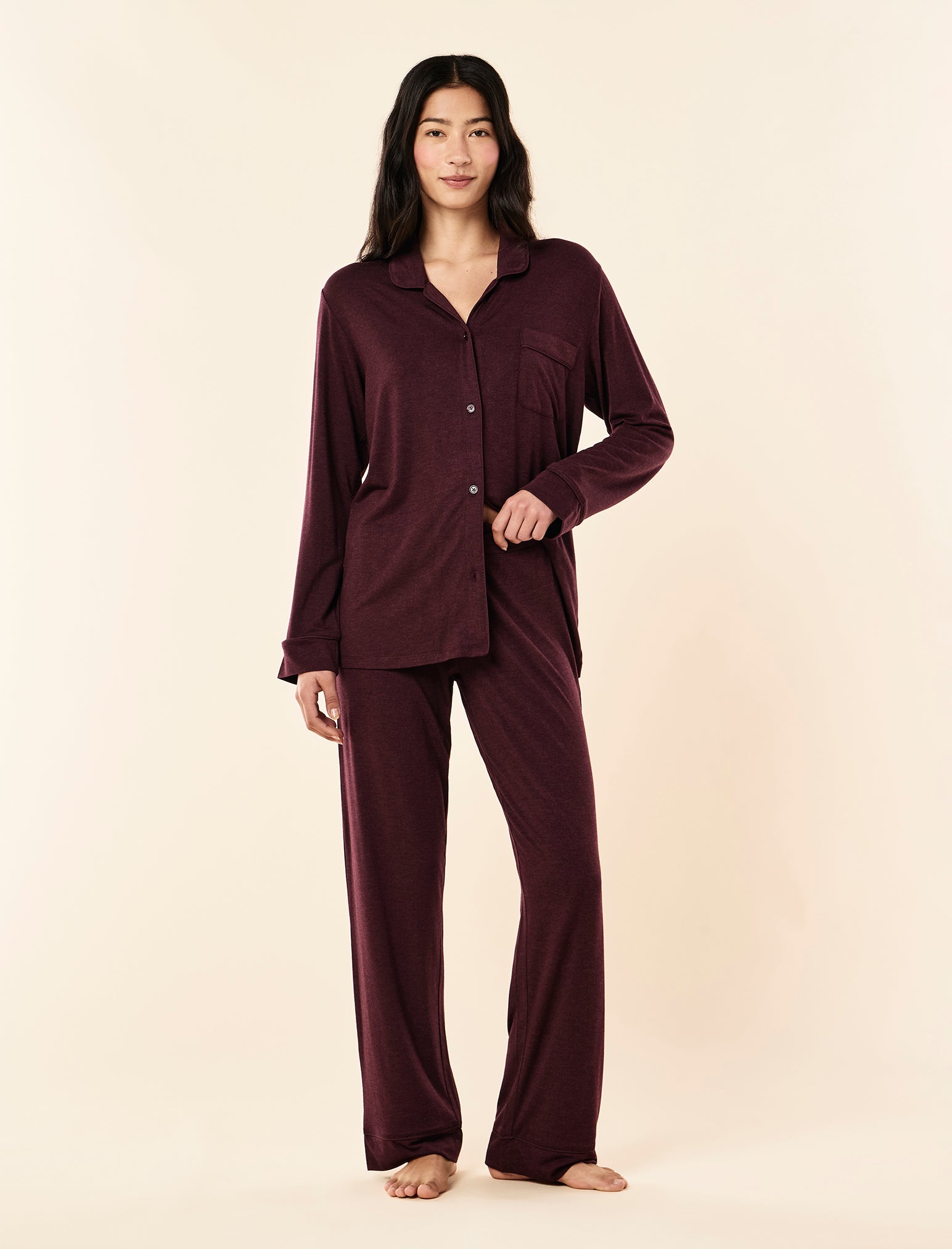 Kate Modal Soft Full Length PJ Set