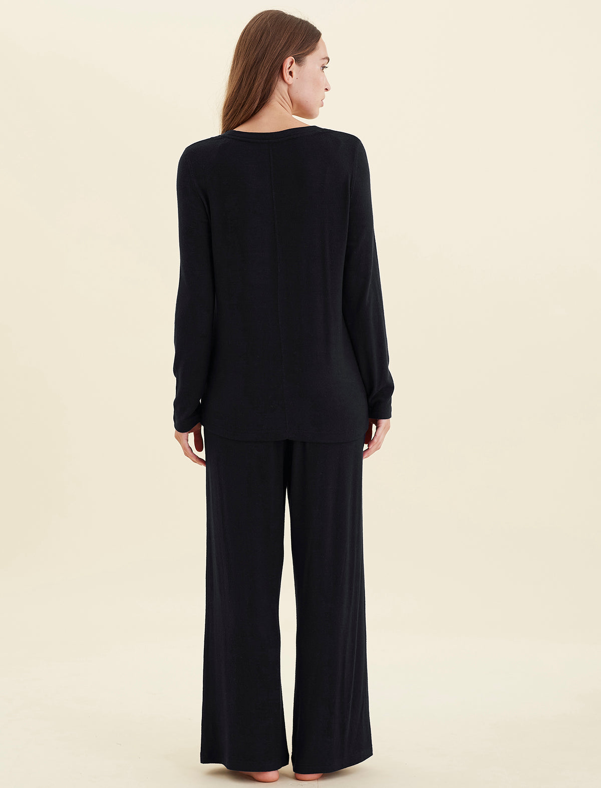 Feather Soft Long Sleeve Top & Wide Leg Pant Set