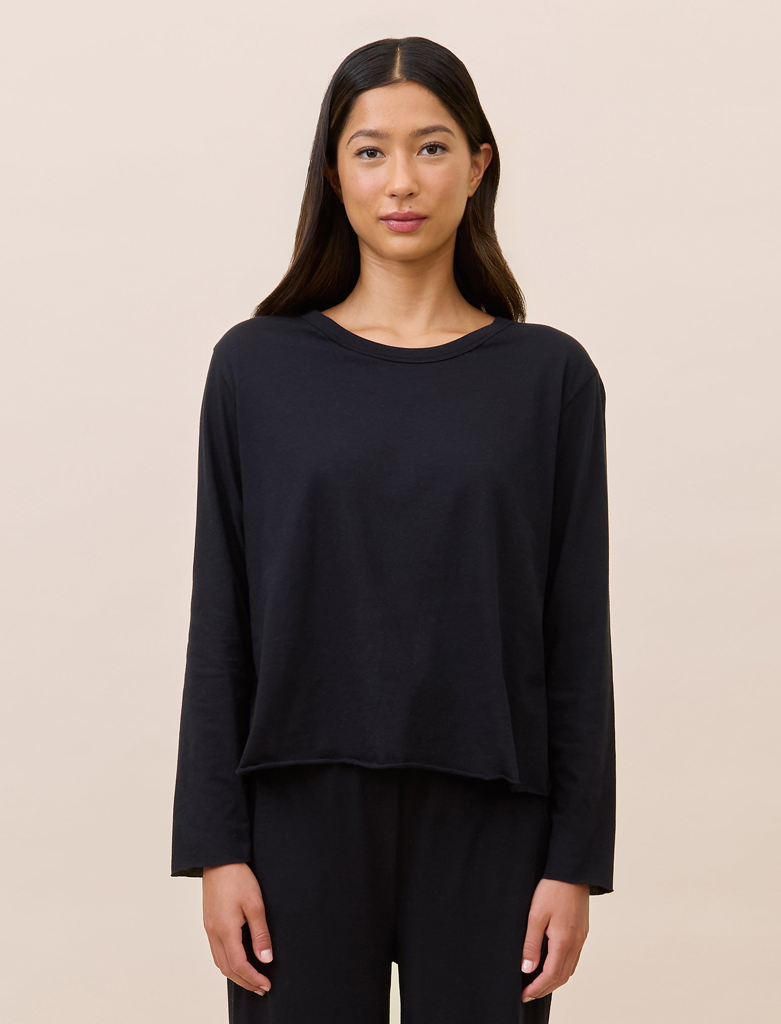 Perfectwhitetee Jada Waffle Boxy V-Neck Tee- White