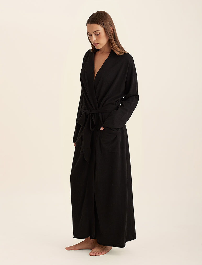 Cotton Cashmere Maxi Robe