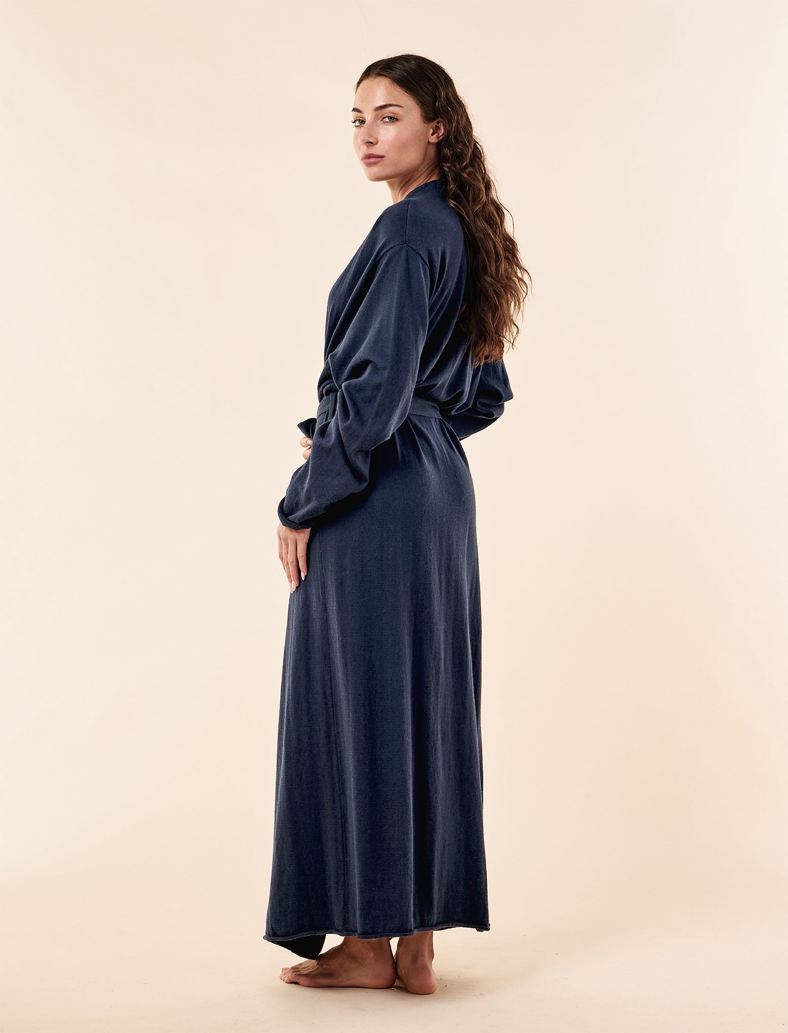 Cotton Cashmere Maxi Robe