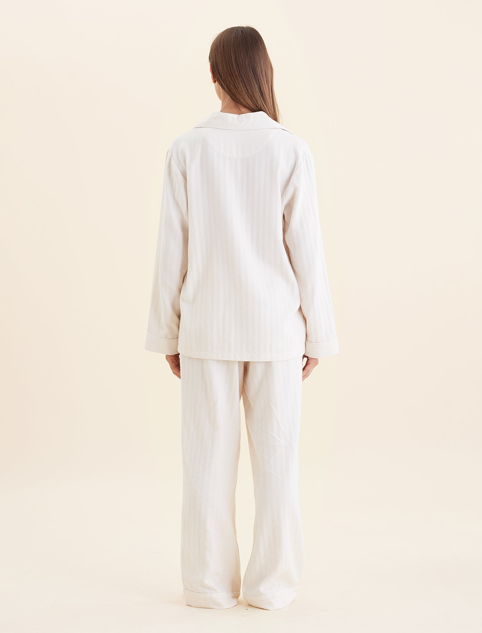 Super Soft Brushed Herringbone PJ Set