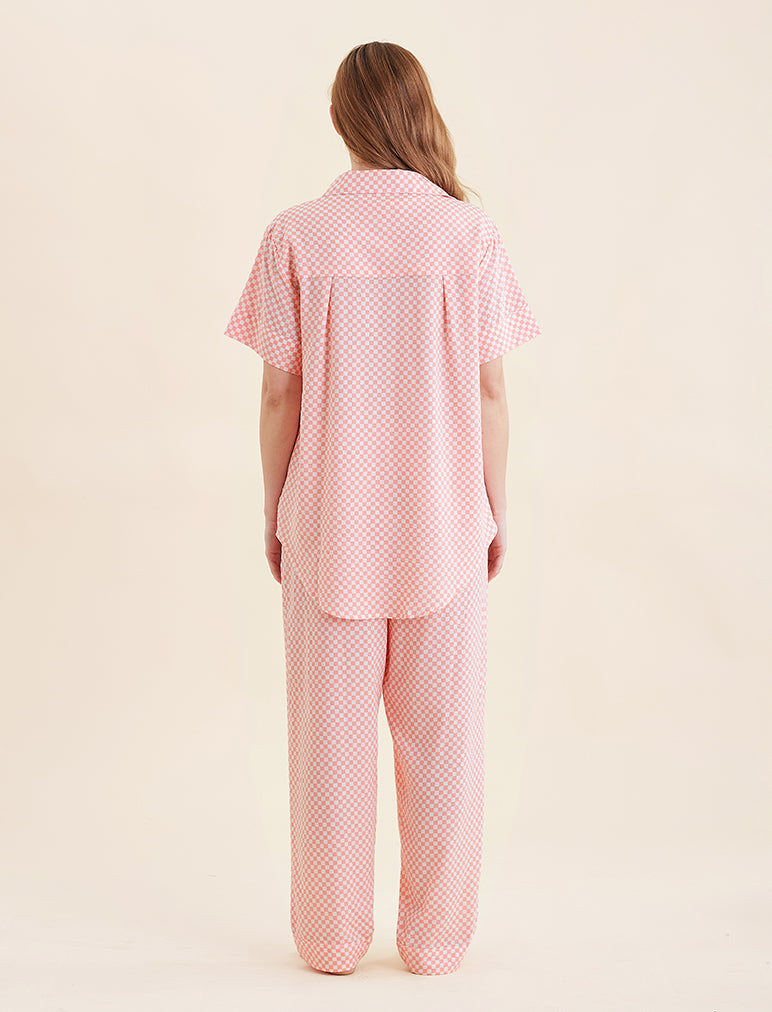 Anais Short Sleeve Full Length PJ Set