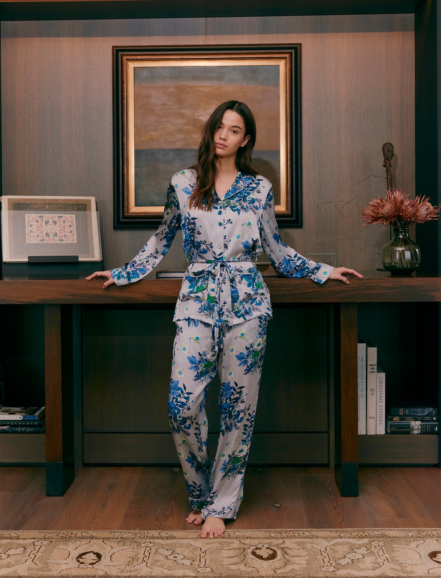 Karen Walker Love Letters Silk Wrap PJ