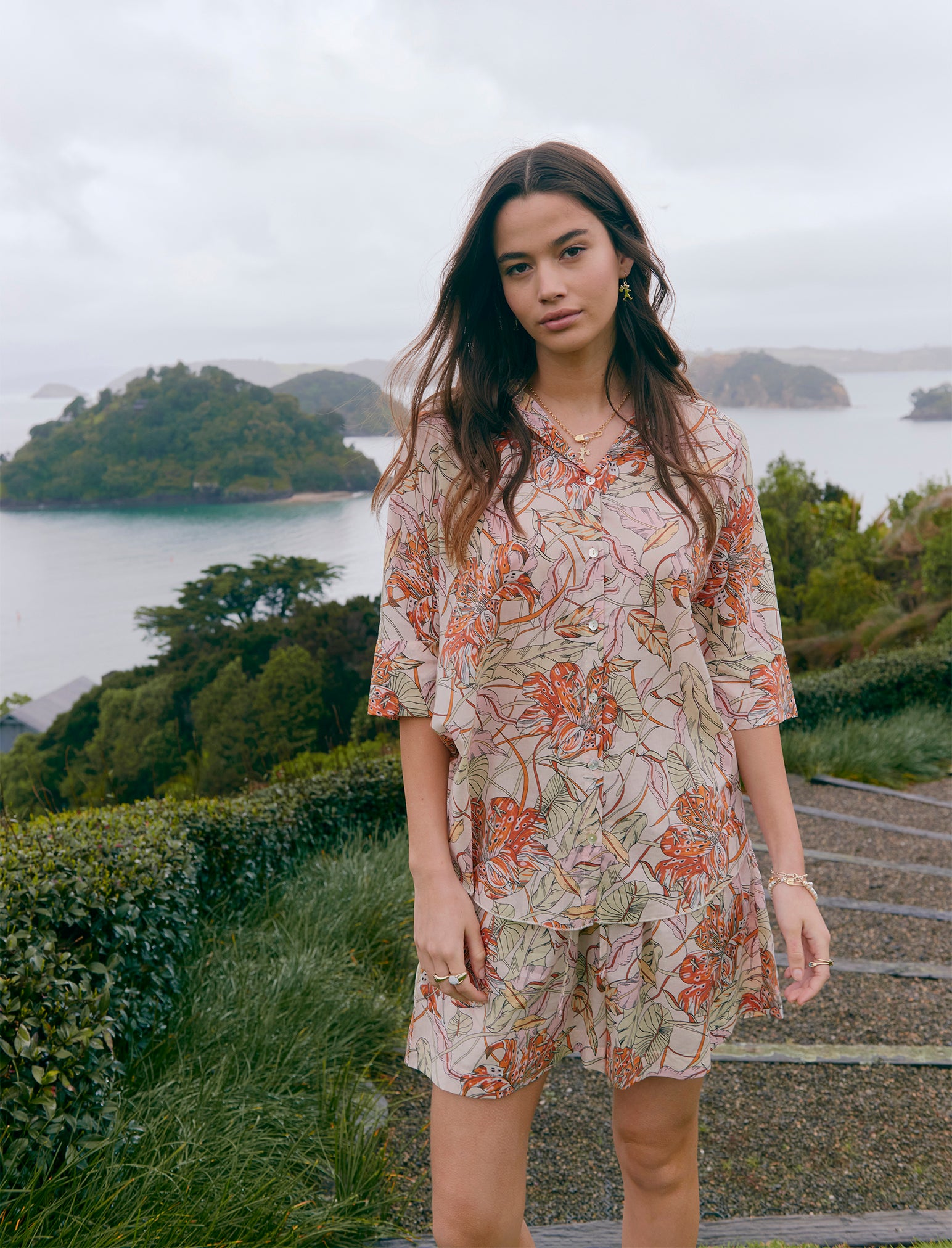 Karen Walker Lilies Flowy Boxer PJ