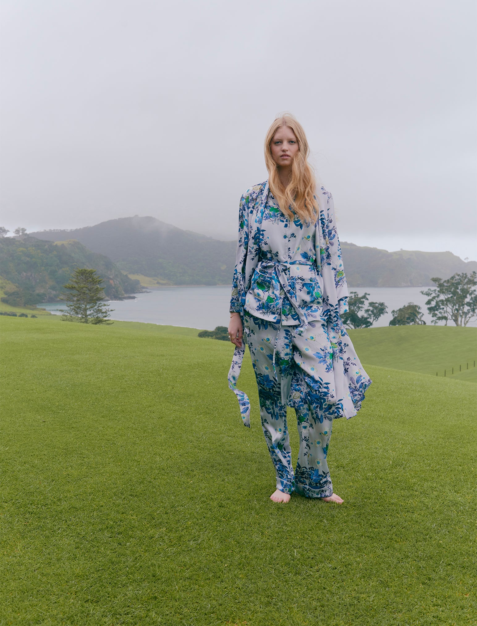 Karen Walker Love Letters Silk Maxi Robe