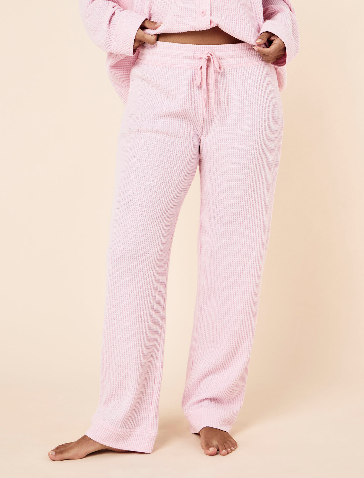 Super Soft Waffle Full Length PJ Set
