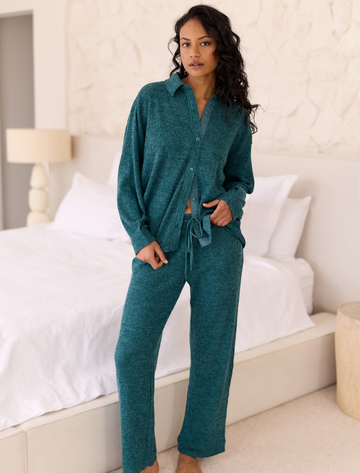 Super Soft Waffle Full Length PJ Set