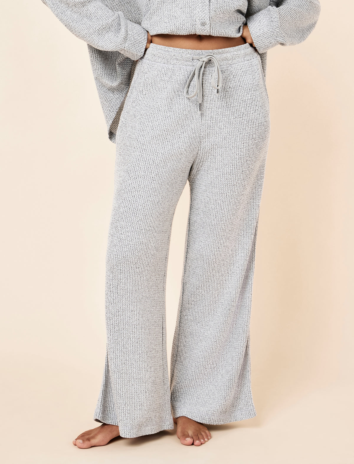 Super Soft Waffle Full Length PJ Set