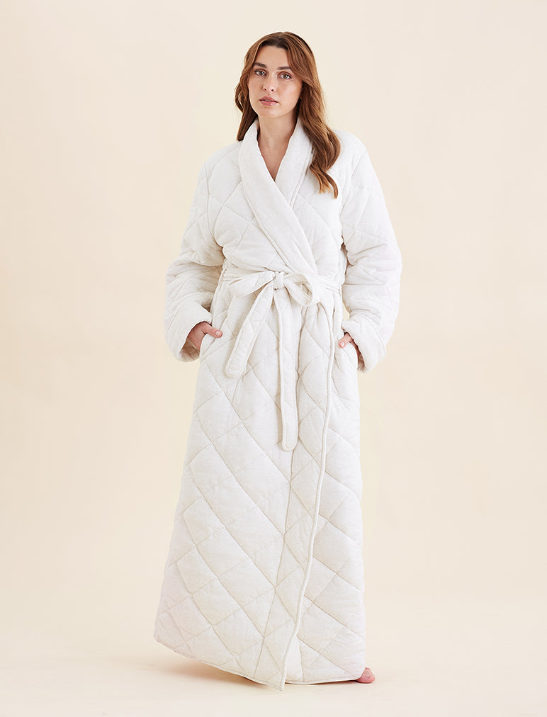 Quilted Cotton Maxi Robe Quilted Cotton Maxi Robe
