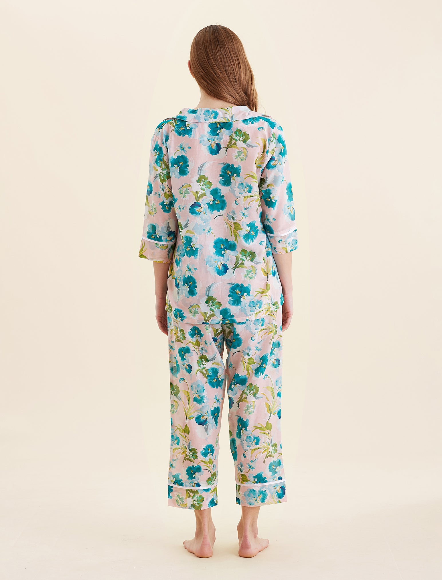 Audrey Floral Crop PJ Set