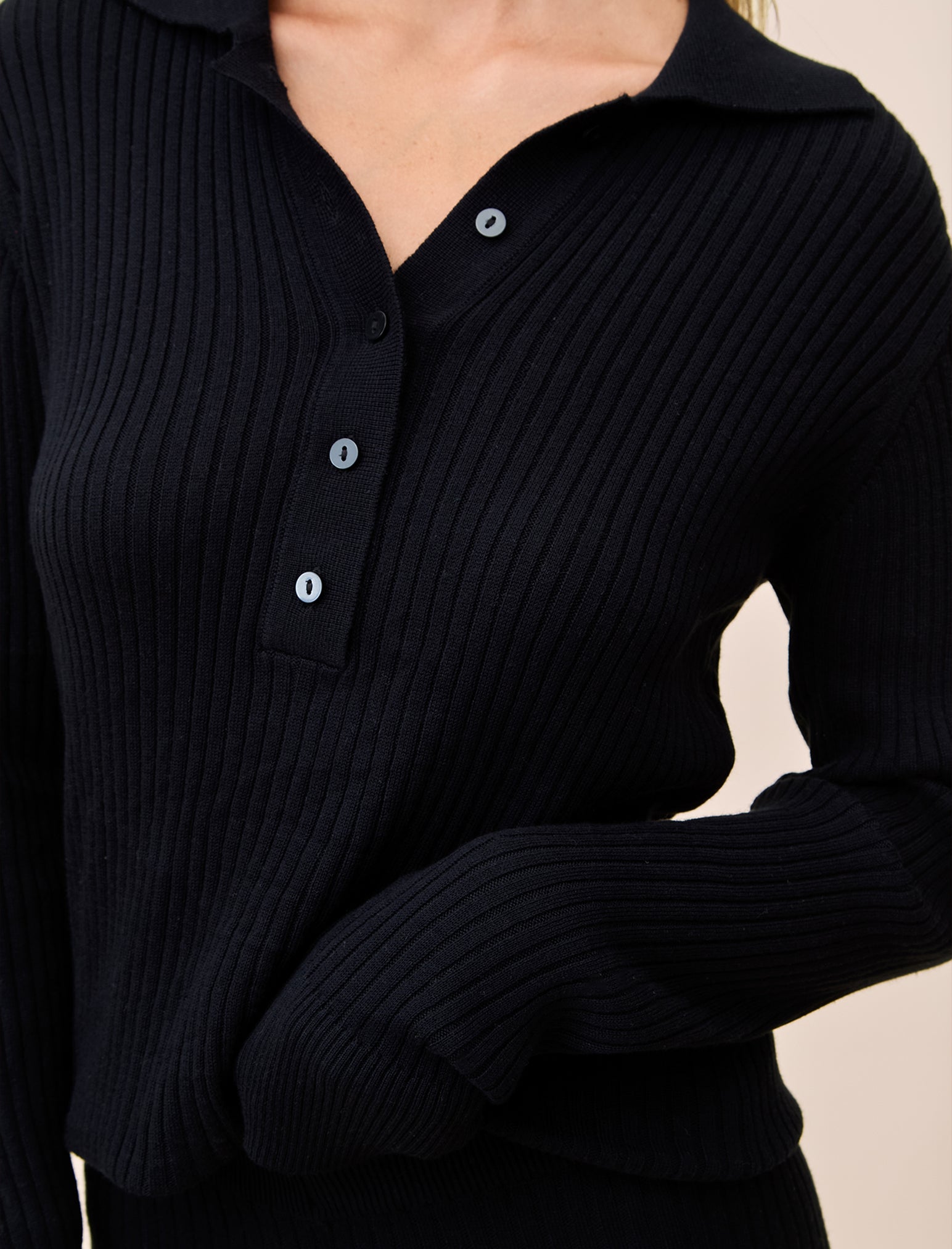 Colette Cosy Cotton Silk Rib Long Sleeve Top & Legging