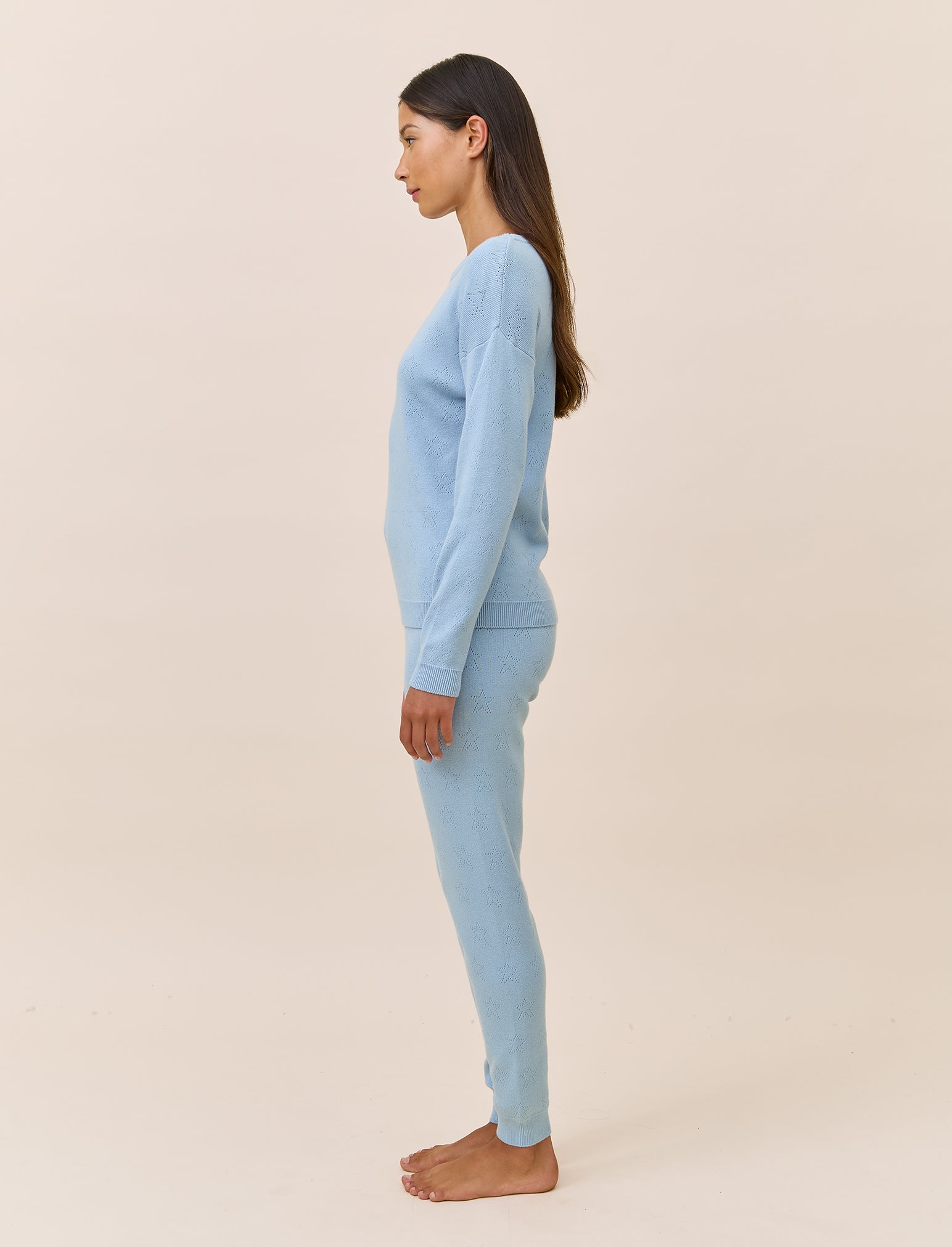 Cosy Pointelle Long Sleeve Top and Jogger Set
