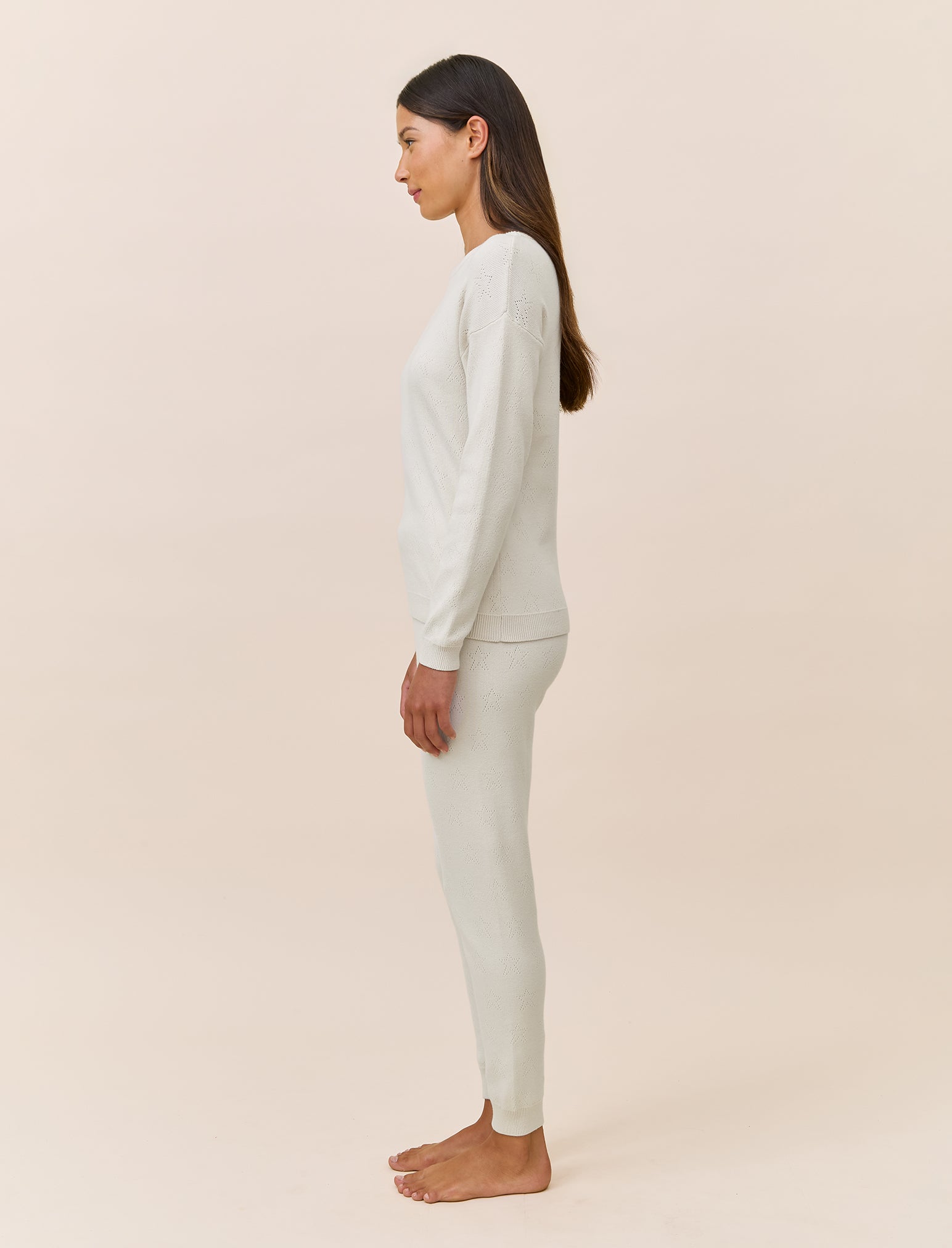 Cosy Pointelle Long Sleeve Top and Jogger Set