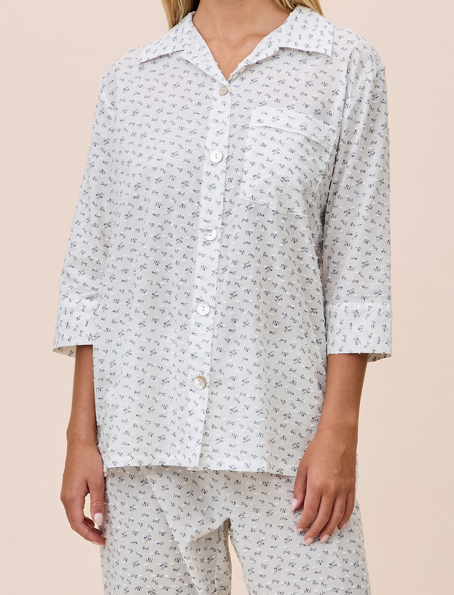 Swiss Dot Crop PJ Set