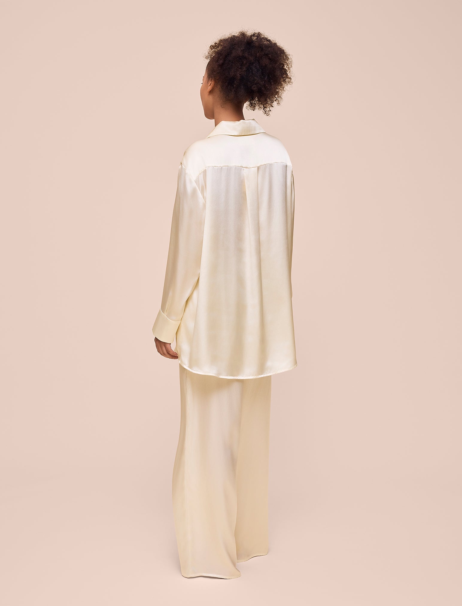 Audrey Mulberry Silk Wide Leg Pant