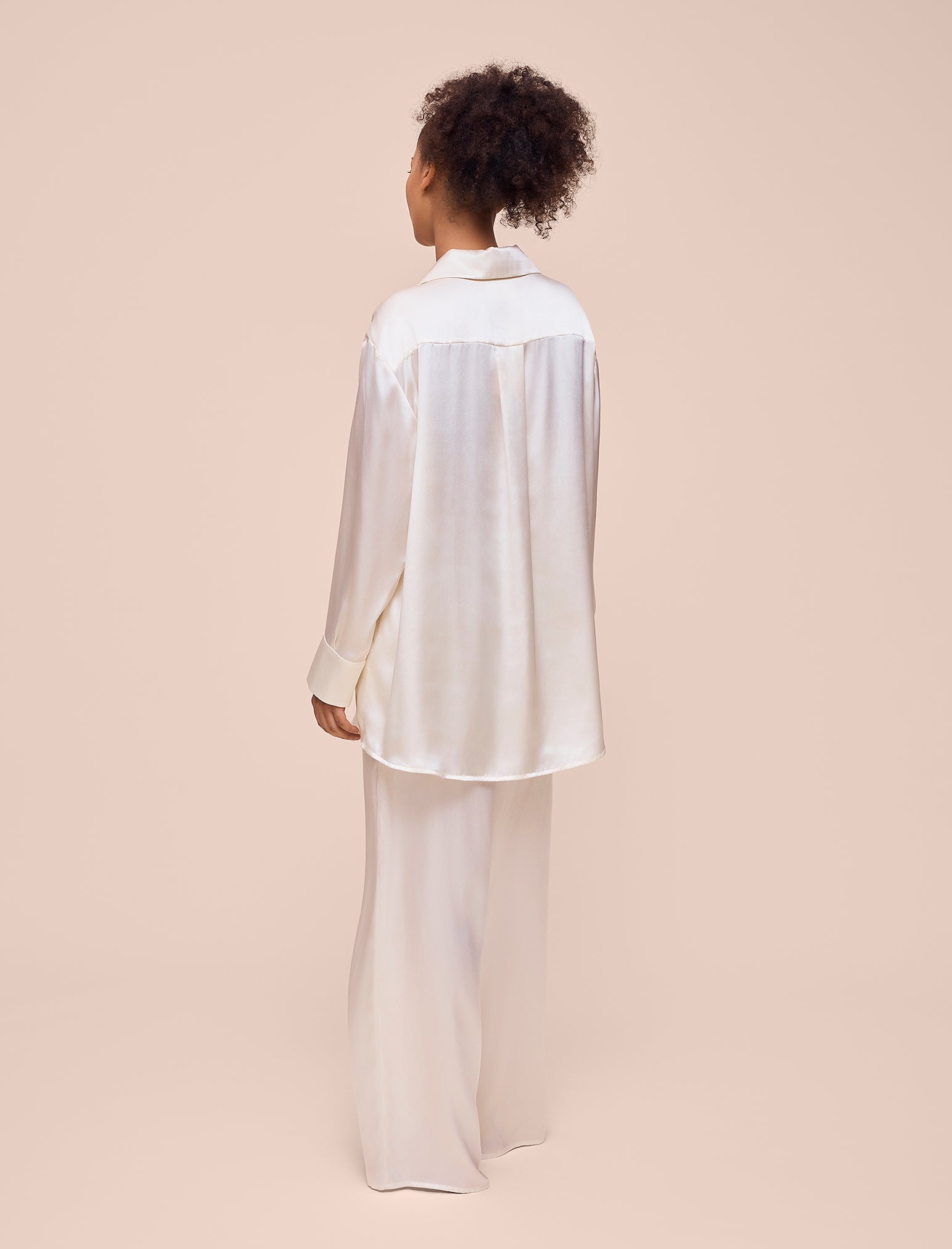 Audrey Mulberry Silk Wide Leg Pant