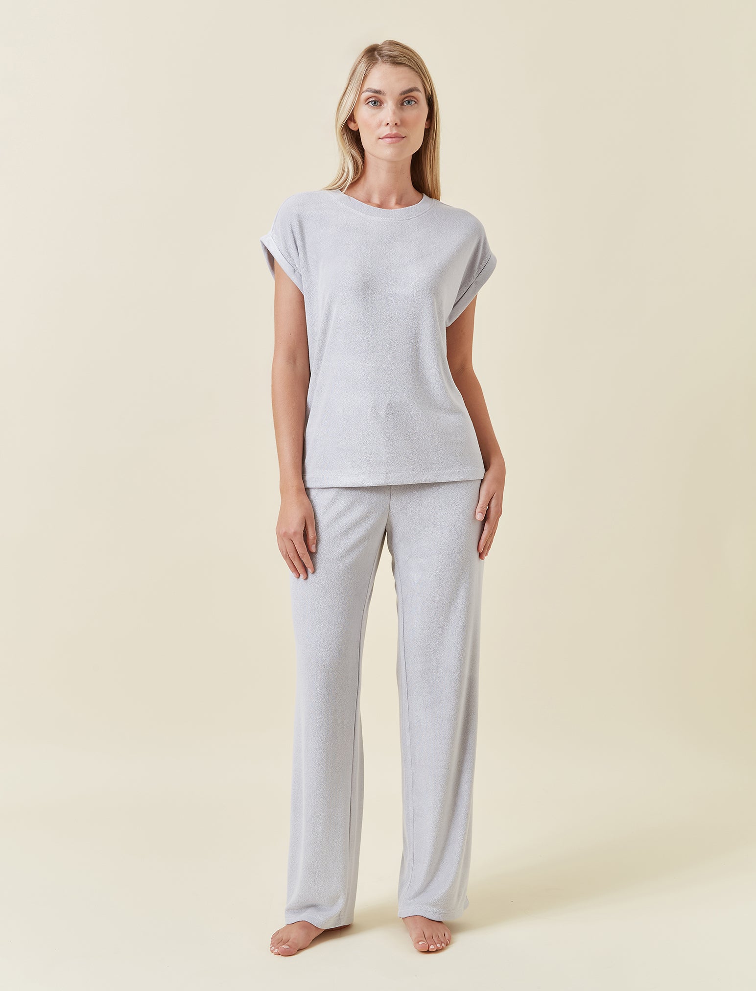Resort Terry Tee and Full Length Pant Set