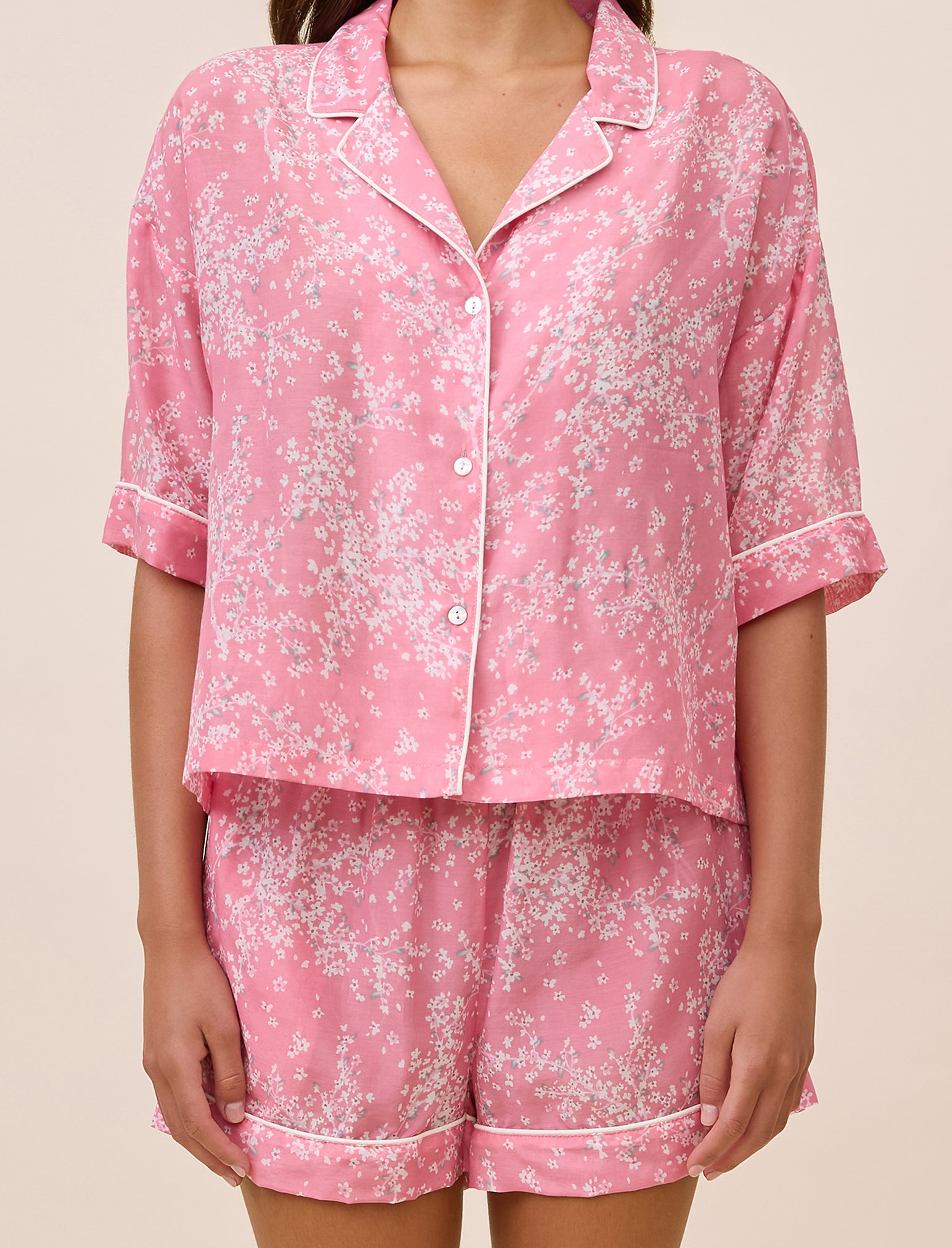 Cheri Blossom Boxer PJ Set