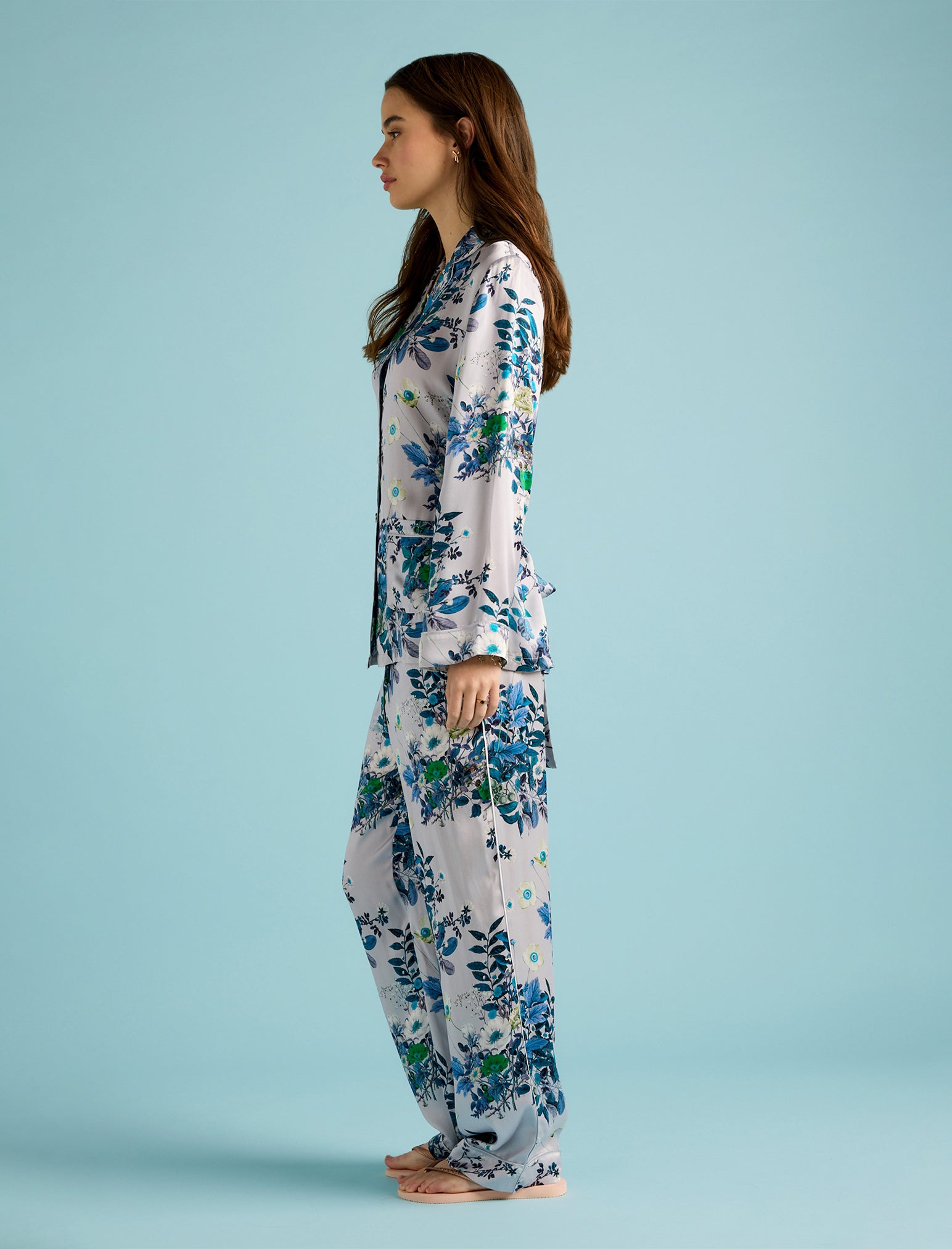 Karen Walker Love Letters Silk Wrap PJ