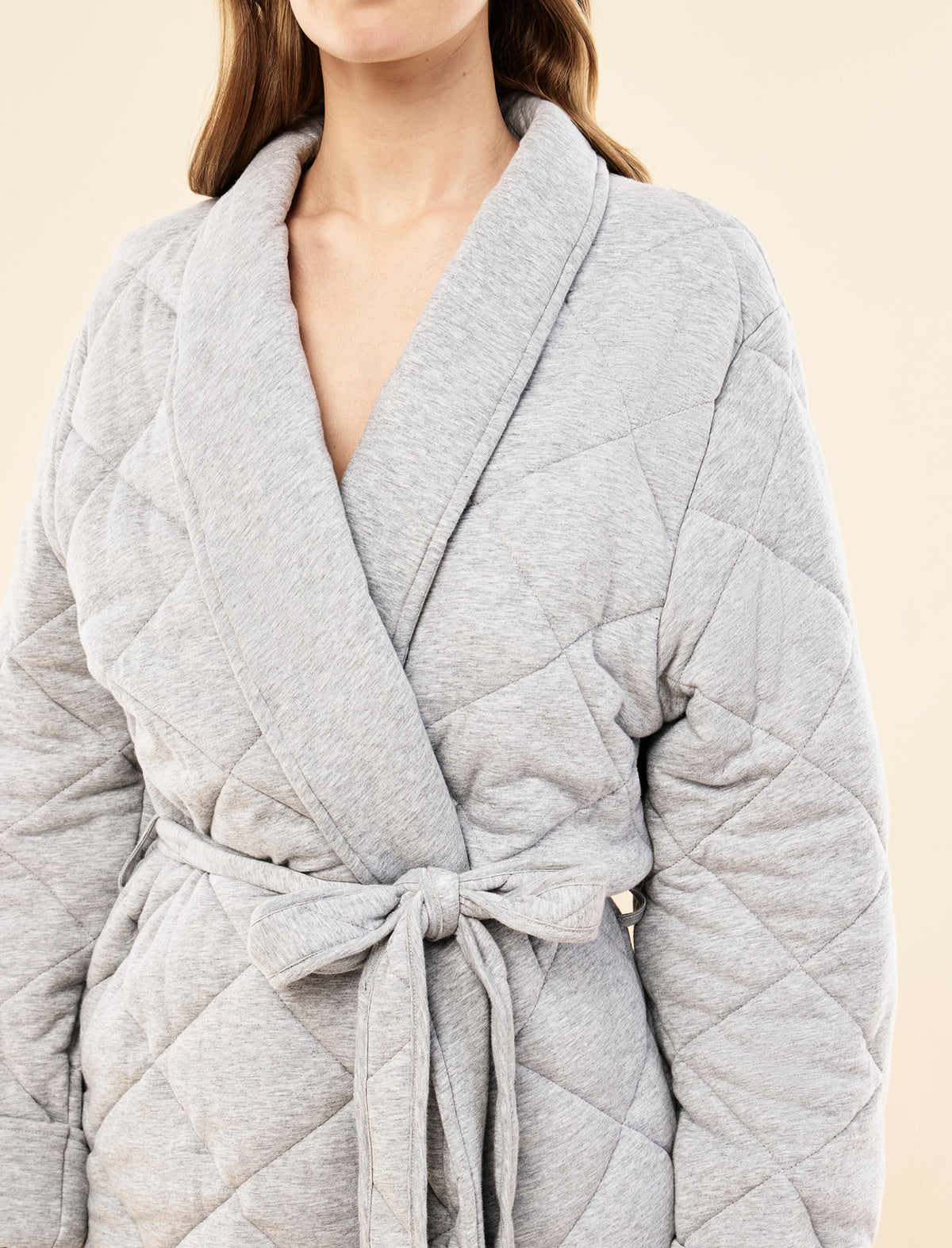 Quilted Cotton Maxi Robe