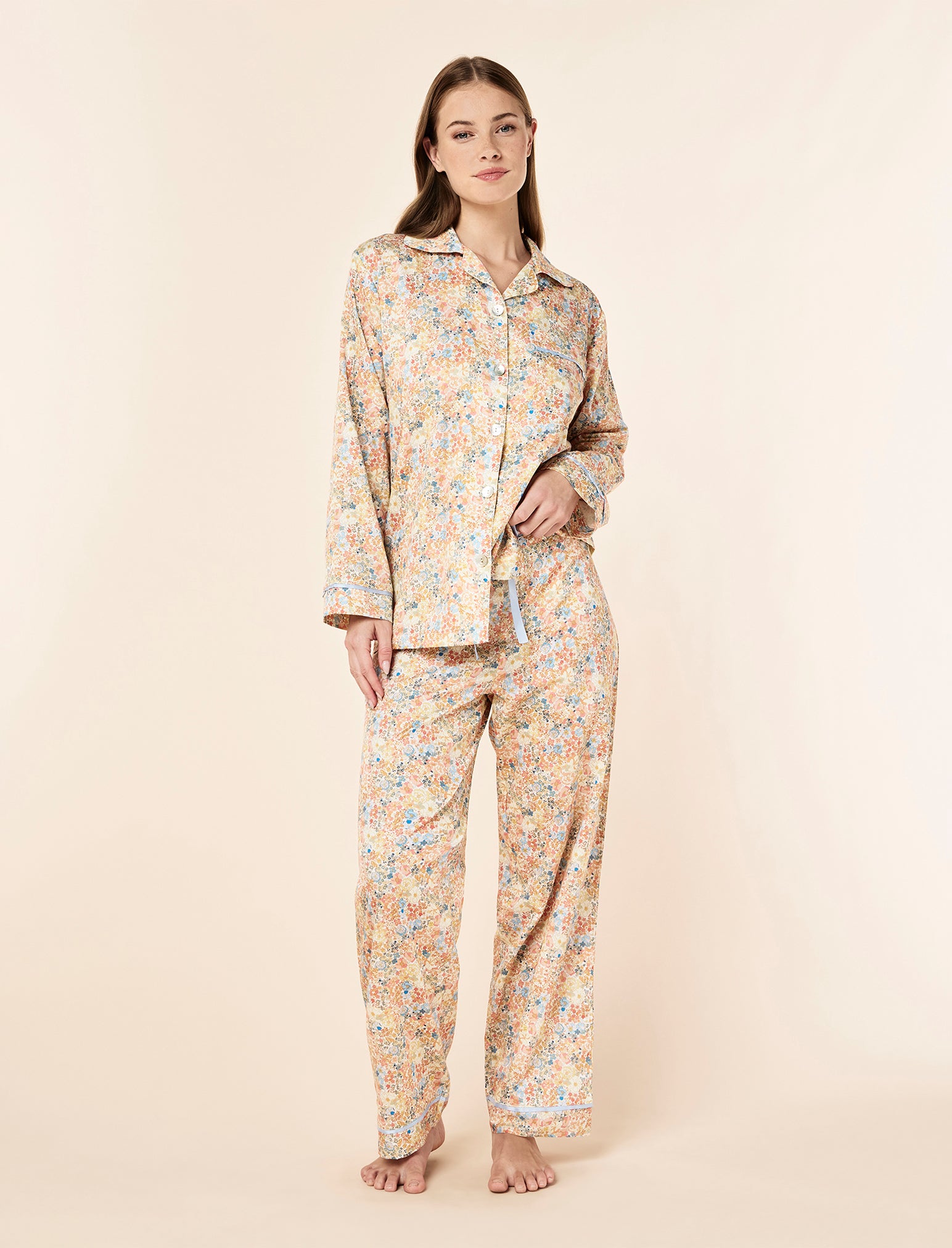 Carly Floral Full Length PJ Set