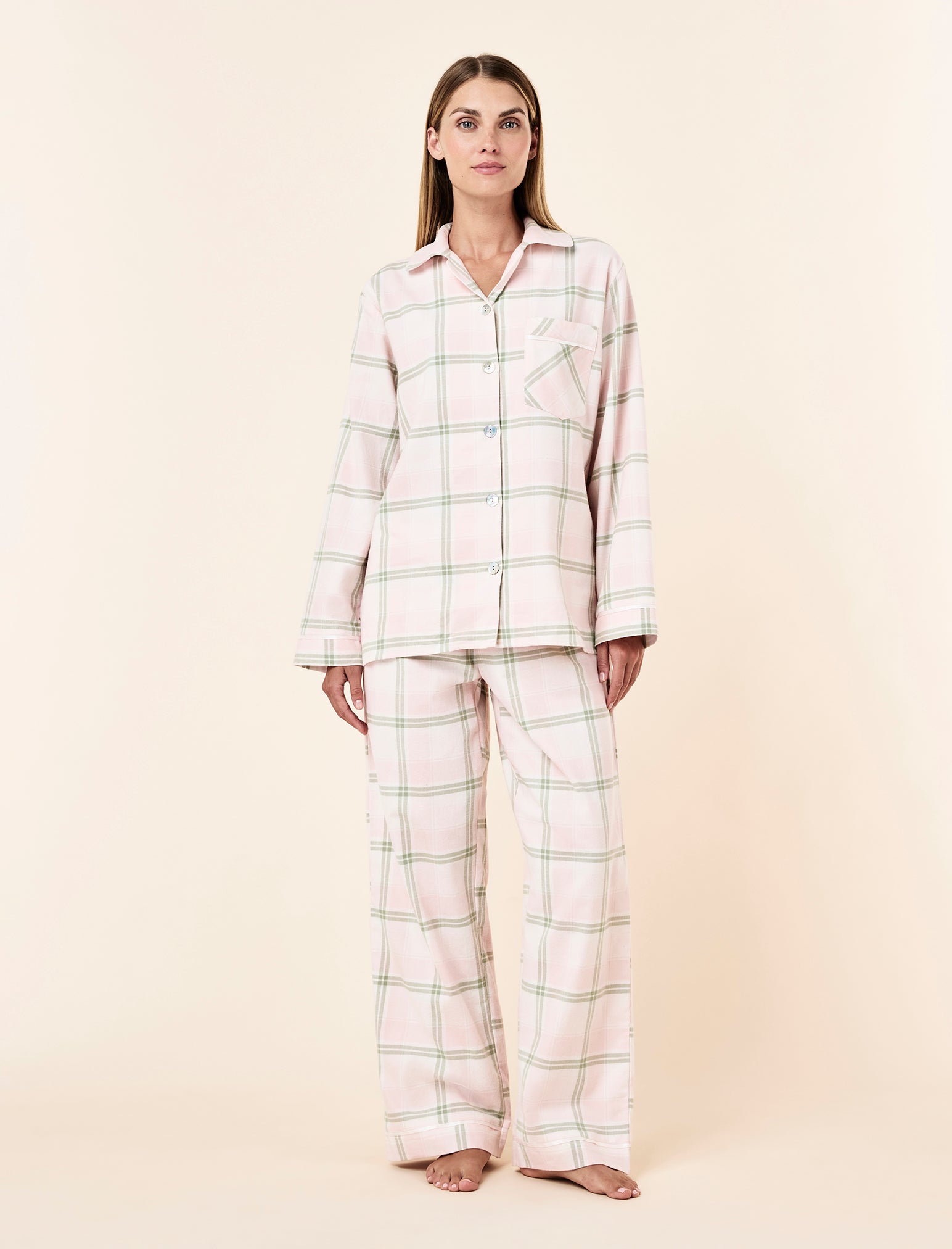 Organic Cotton Plaid Cosy PJ Set
