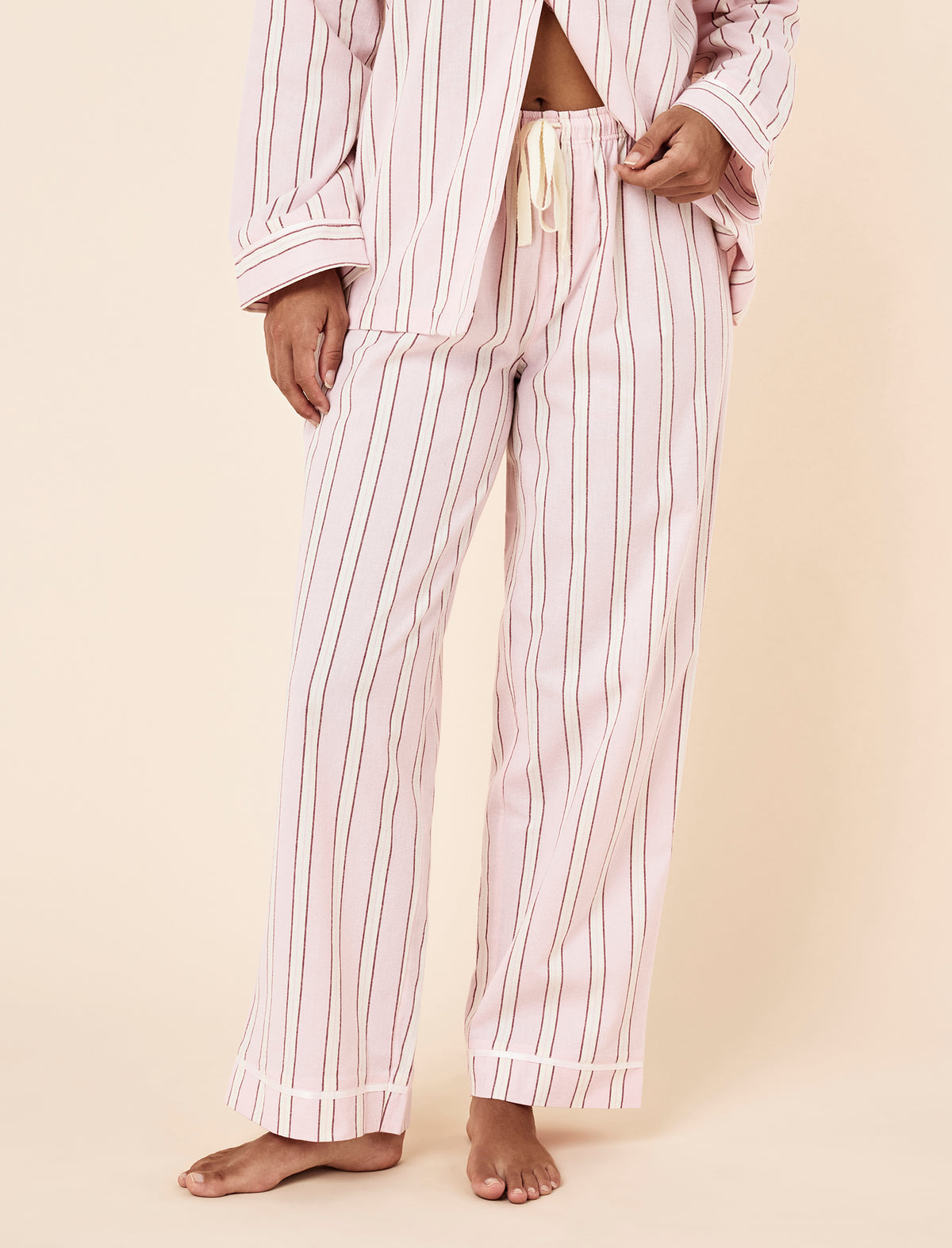 Stripe Cosy Full Length PJ Set