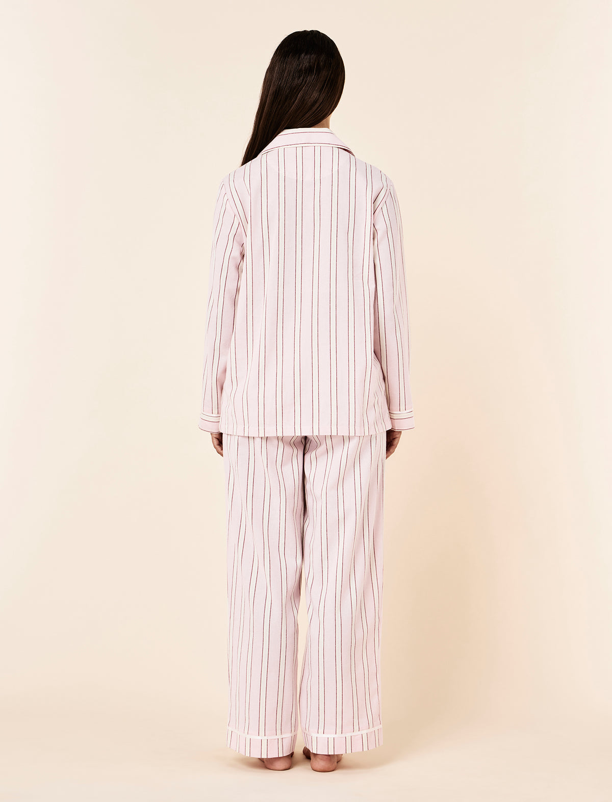 Stripe Cosy Full Length PJ Set