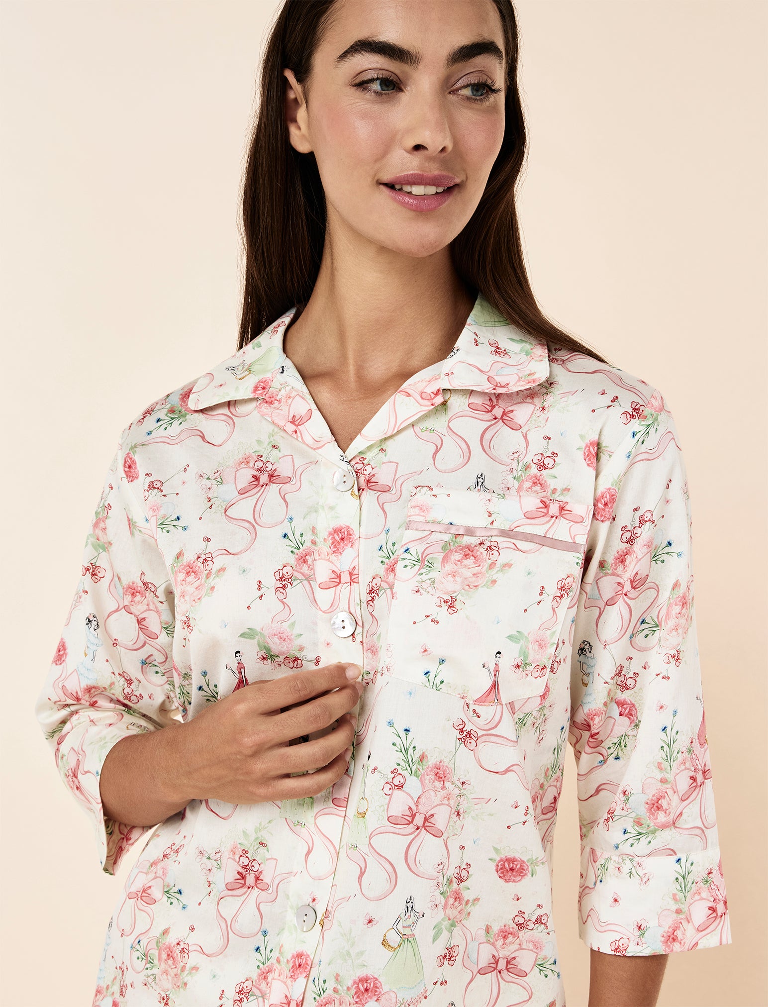 Bows in Bloom Crop PJ Set