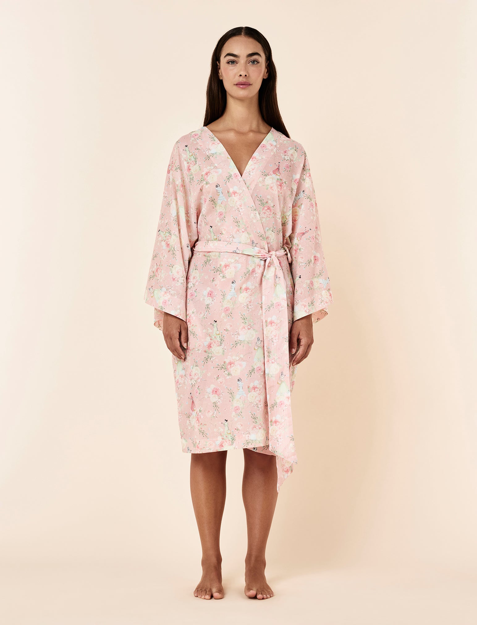 Blush Baskets Frill Midi Robe
