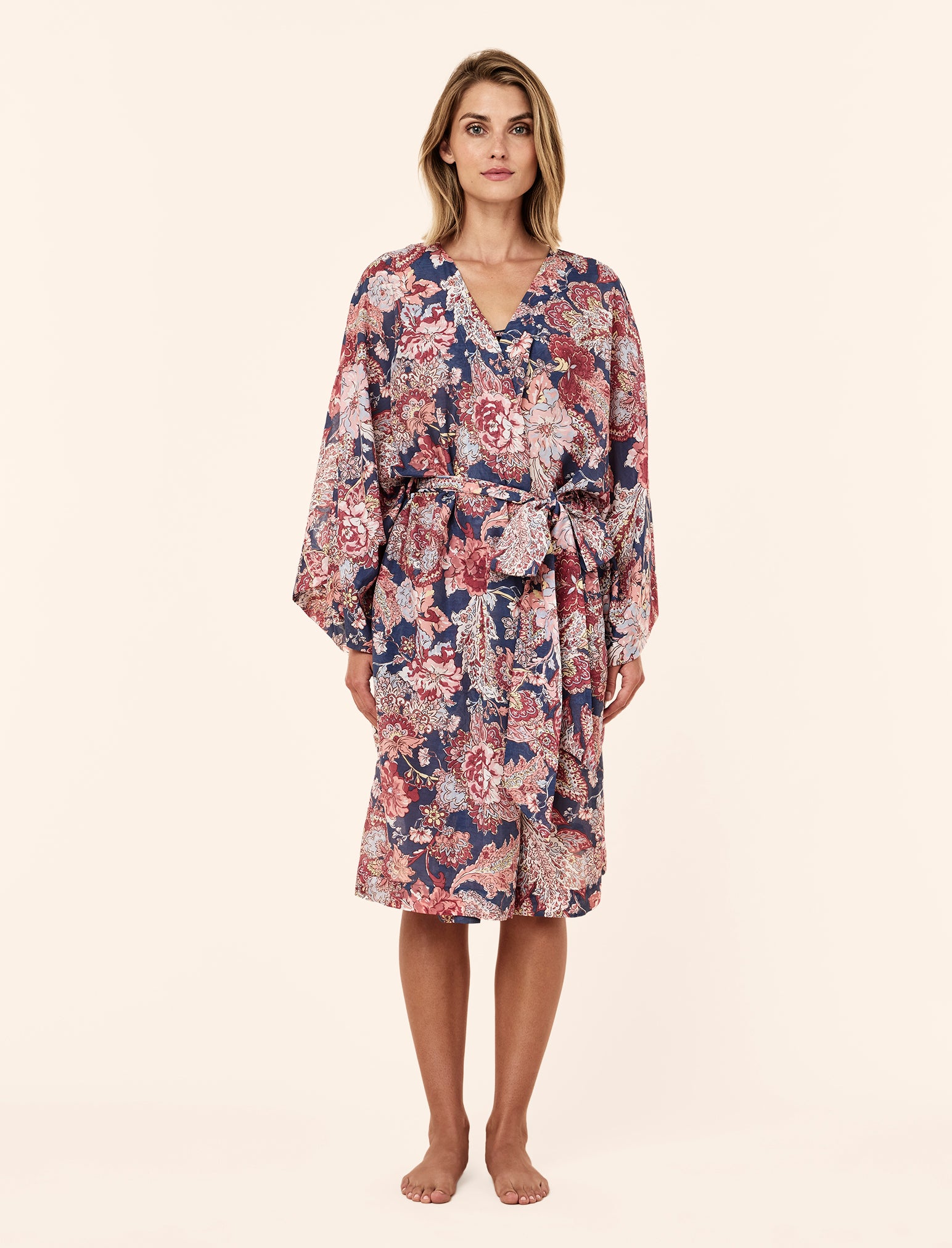 Ella Midi Kimono Robe