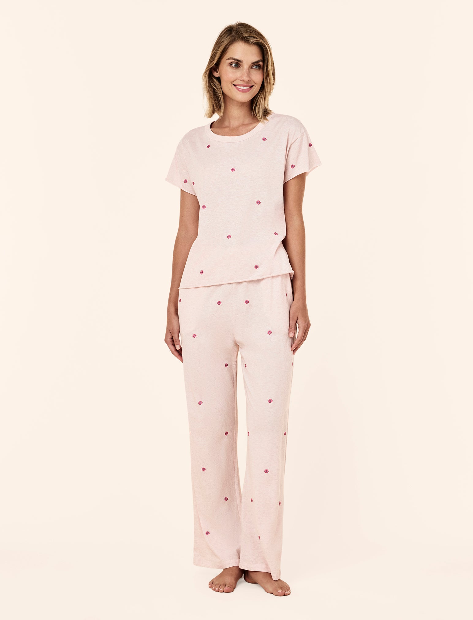 Jada Posy Boxy Tee and Straight Leg Pant