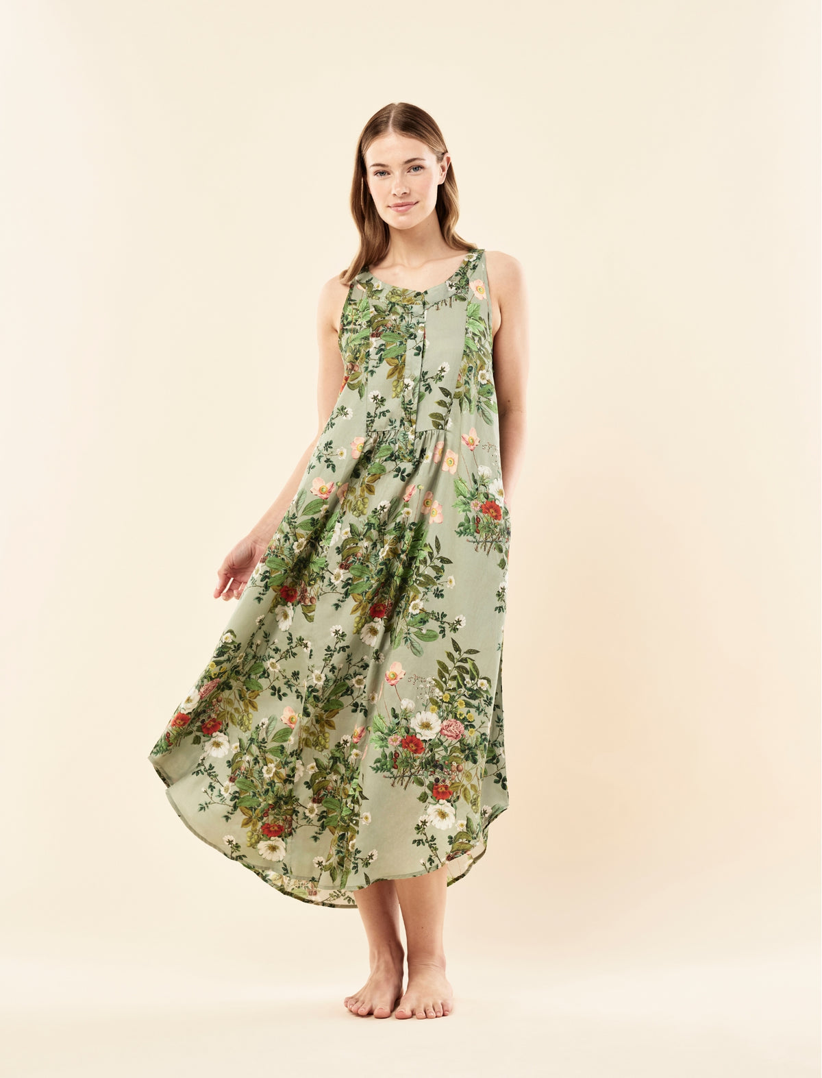 Karen Walker Love Letter Panel Front Nightgown