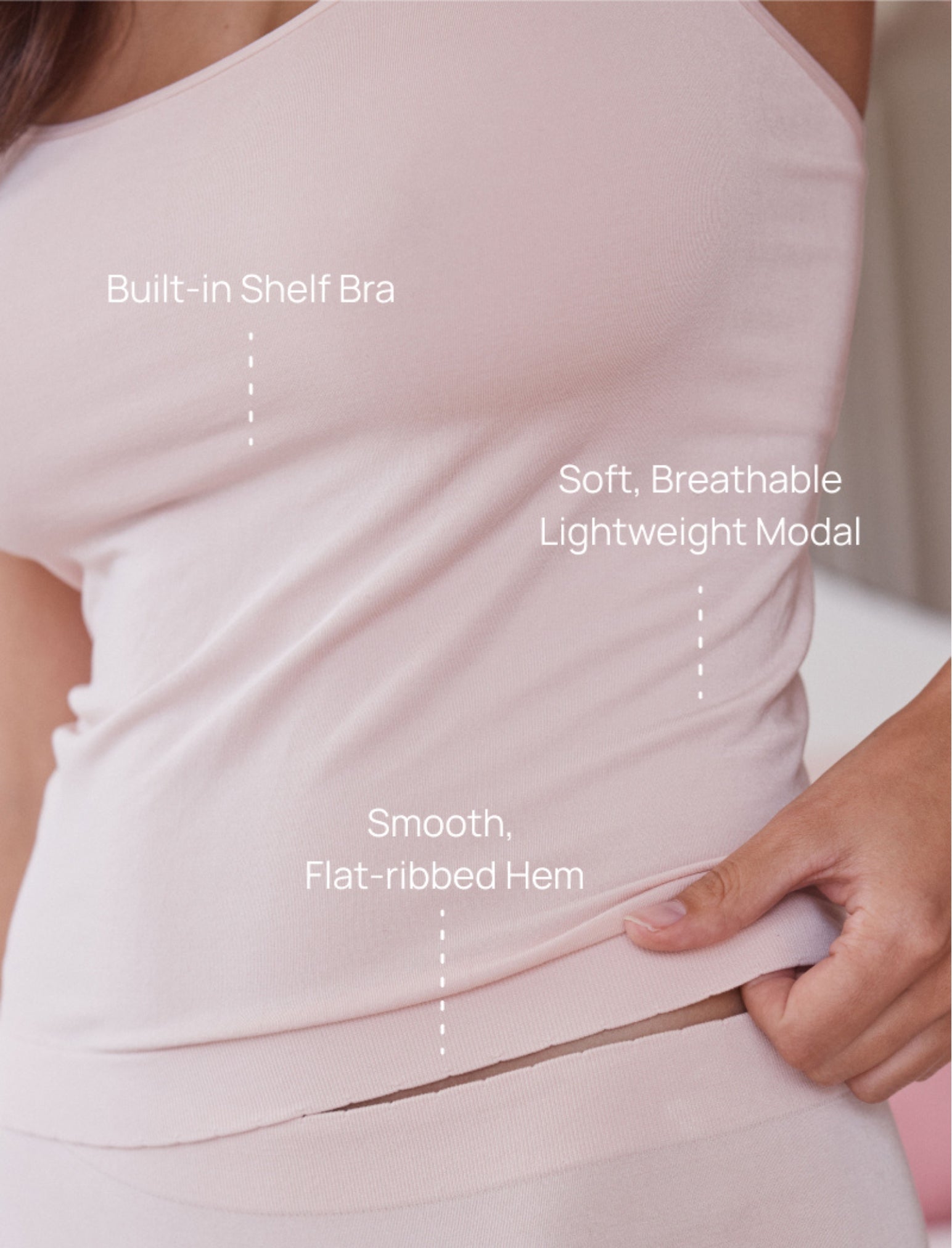 Sofia Seamless Shelf Bra Cami