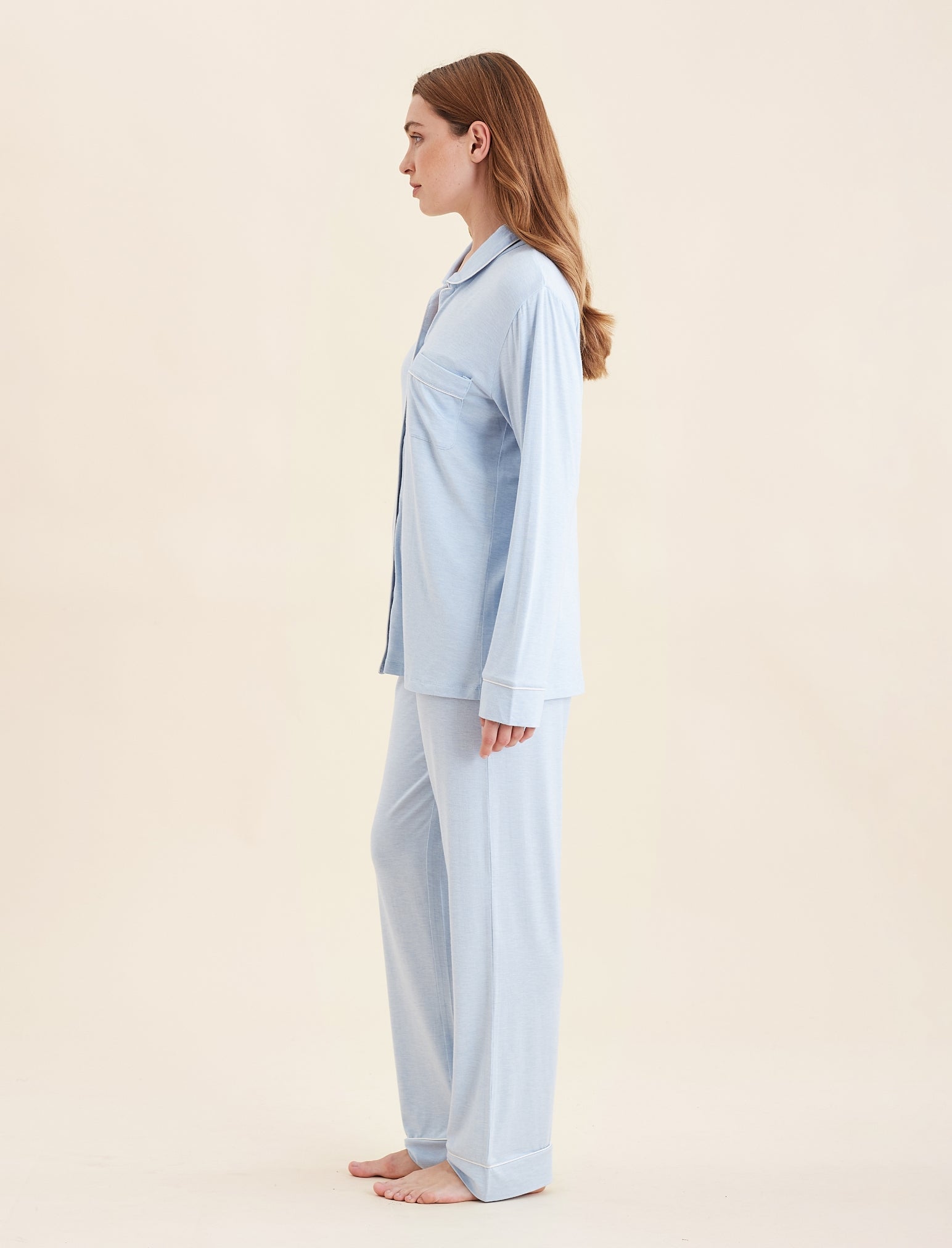 Kate Modal Soft Full Length PJ Set