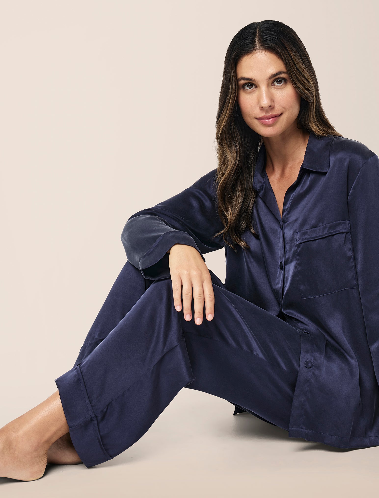 Audrey Washable Silk Full Length PJ