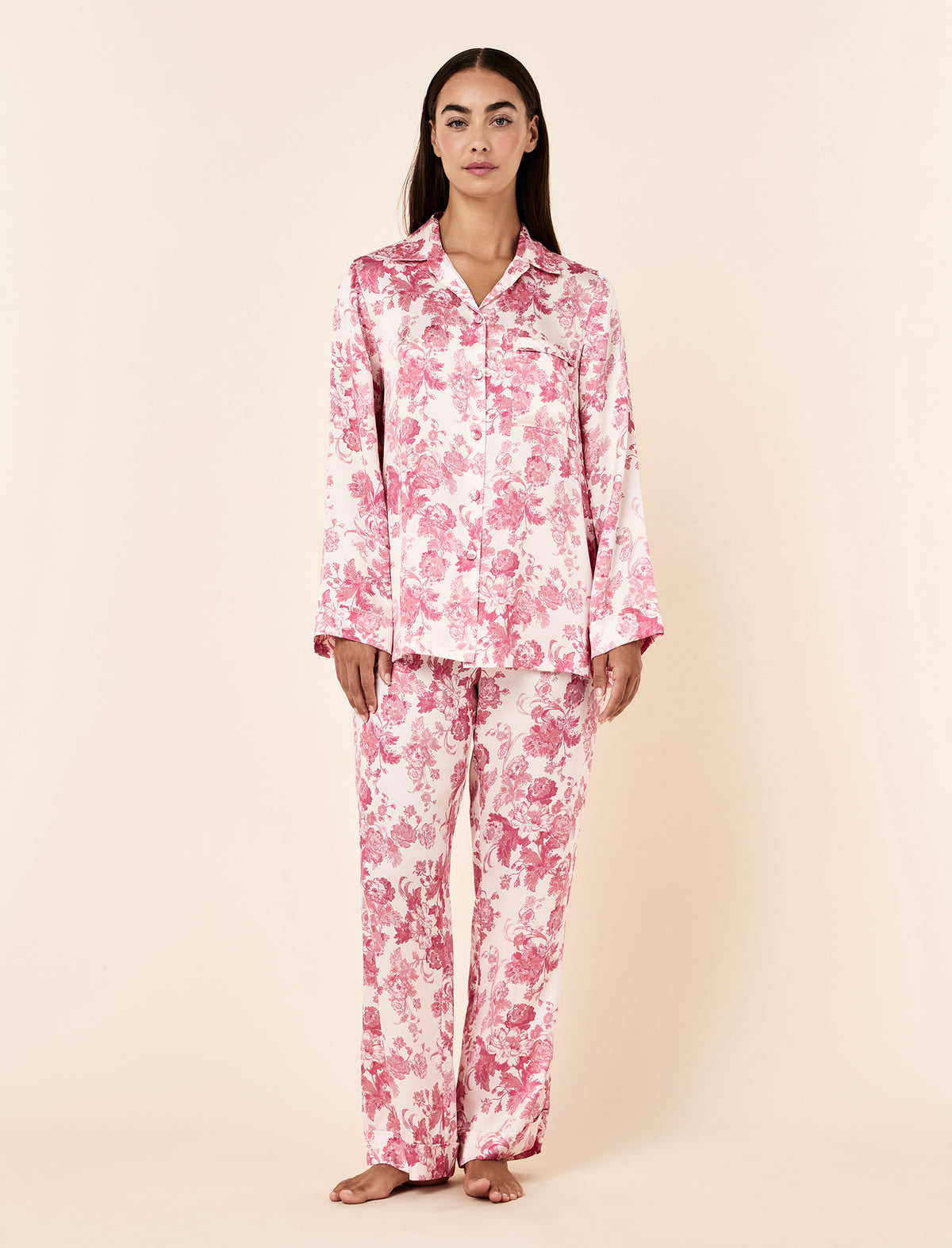 Madelyn Silk Full Length PJ Set