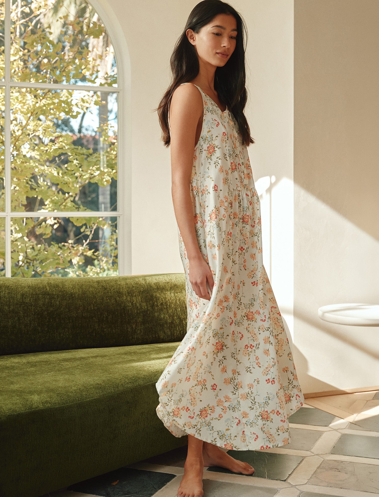 Amber Panel Front Maxi Nightgown
