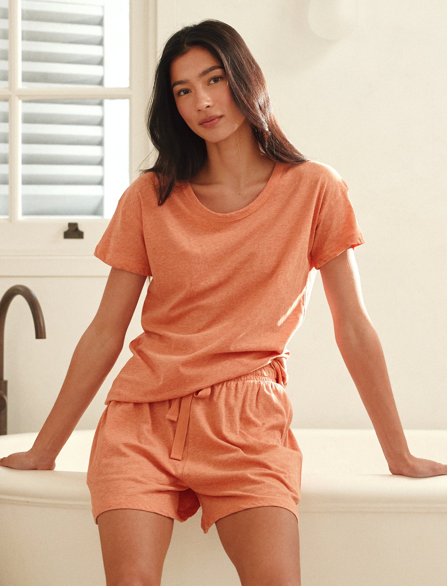 Jada Organic Cotton Knit Boxer PJ Set