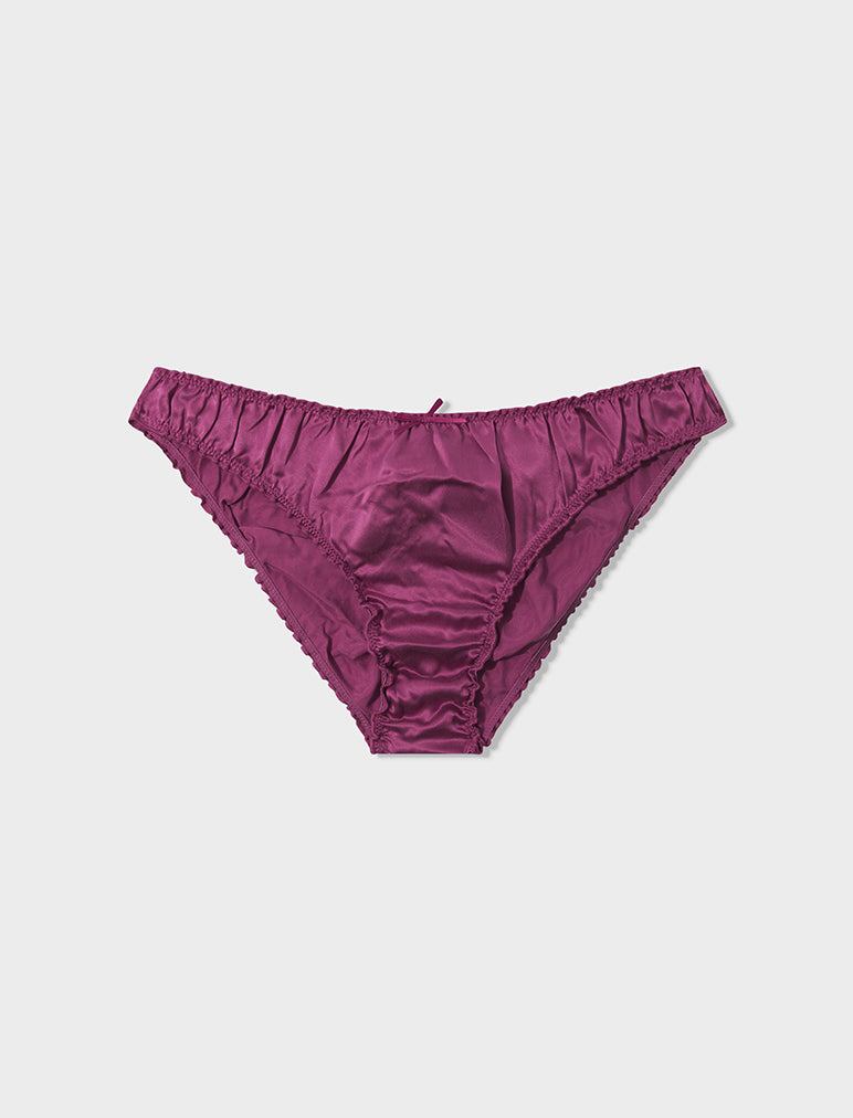 Pure Silk Panties in Fuchsia – Papinelle Sleepwear US