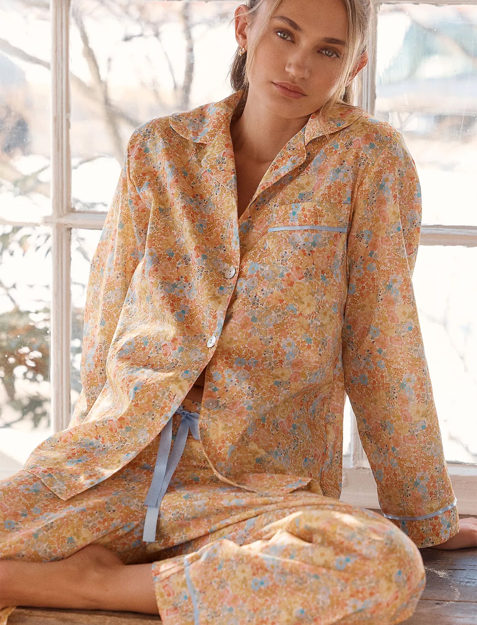 Carly Floral Full Length PJ Set