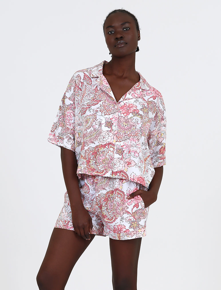 Ella Crop Boxer PJ Set