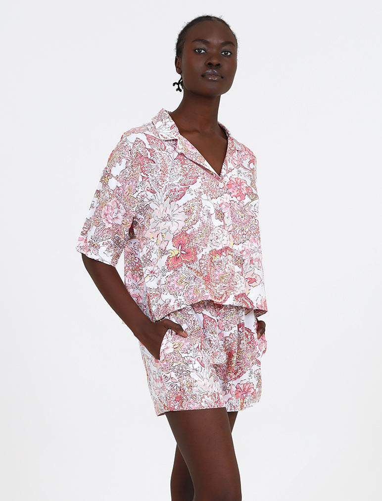 Ella Crop Boxer PJ Set