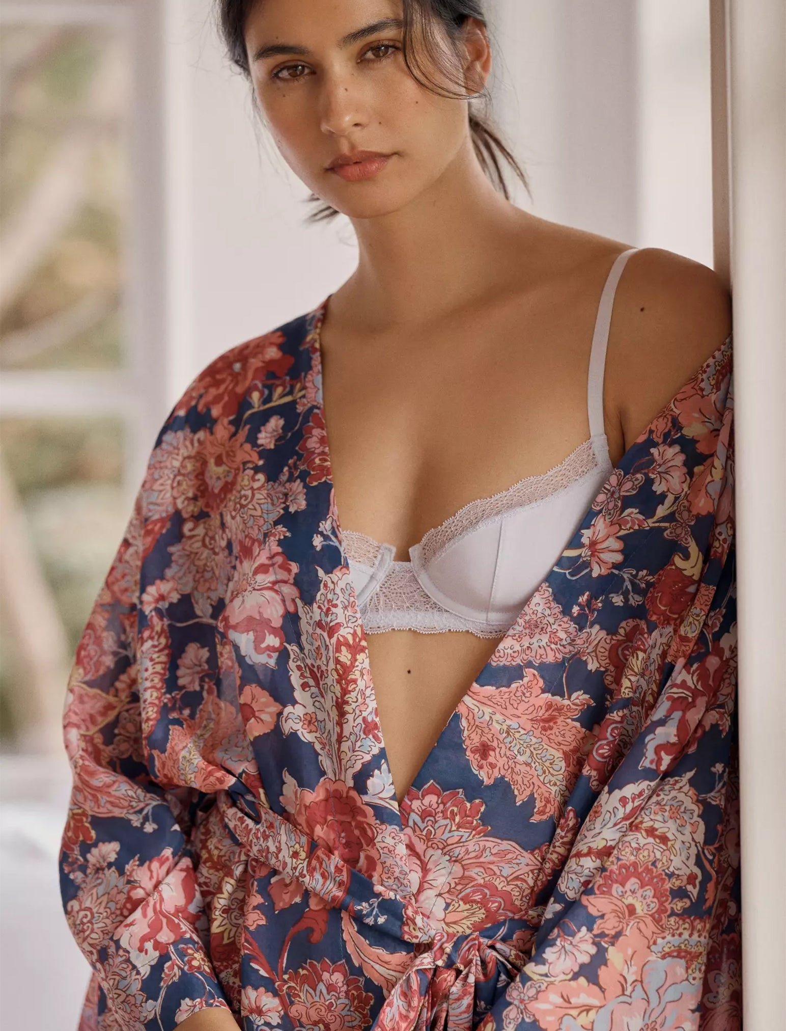 Ella Midi Kimono Robe